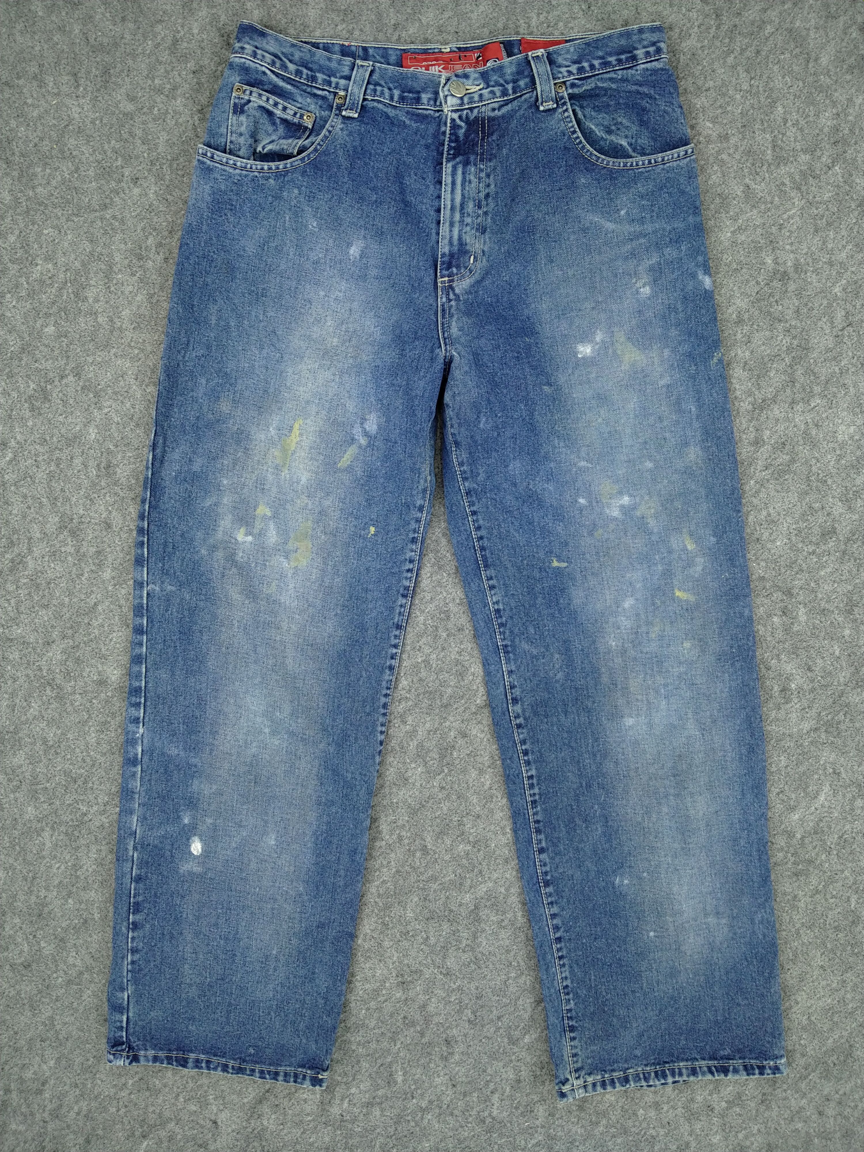 Japanese Brand Quiksilver Distressed Denim 33x30.5 JN099 Size US 33 - 1 Thumbnail