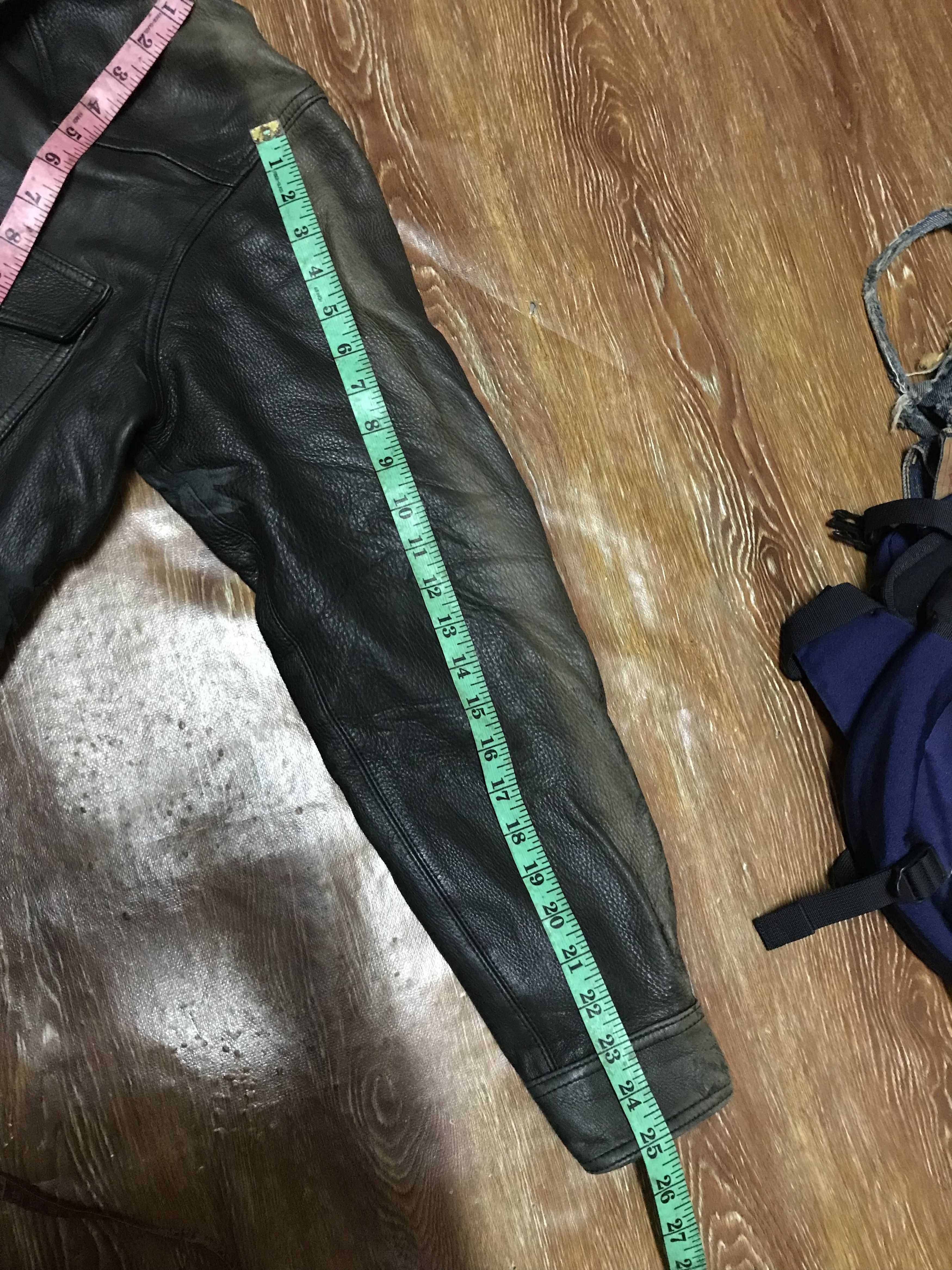 A&G Rock VINTAGE AMAL GUESSOUS TRUCKER LEATHER STERLING BLACK JACKET Size US S / EU 44-46 / 1 - 20 Thumbnail