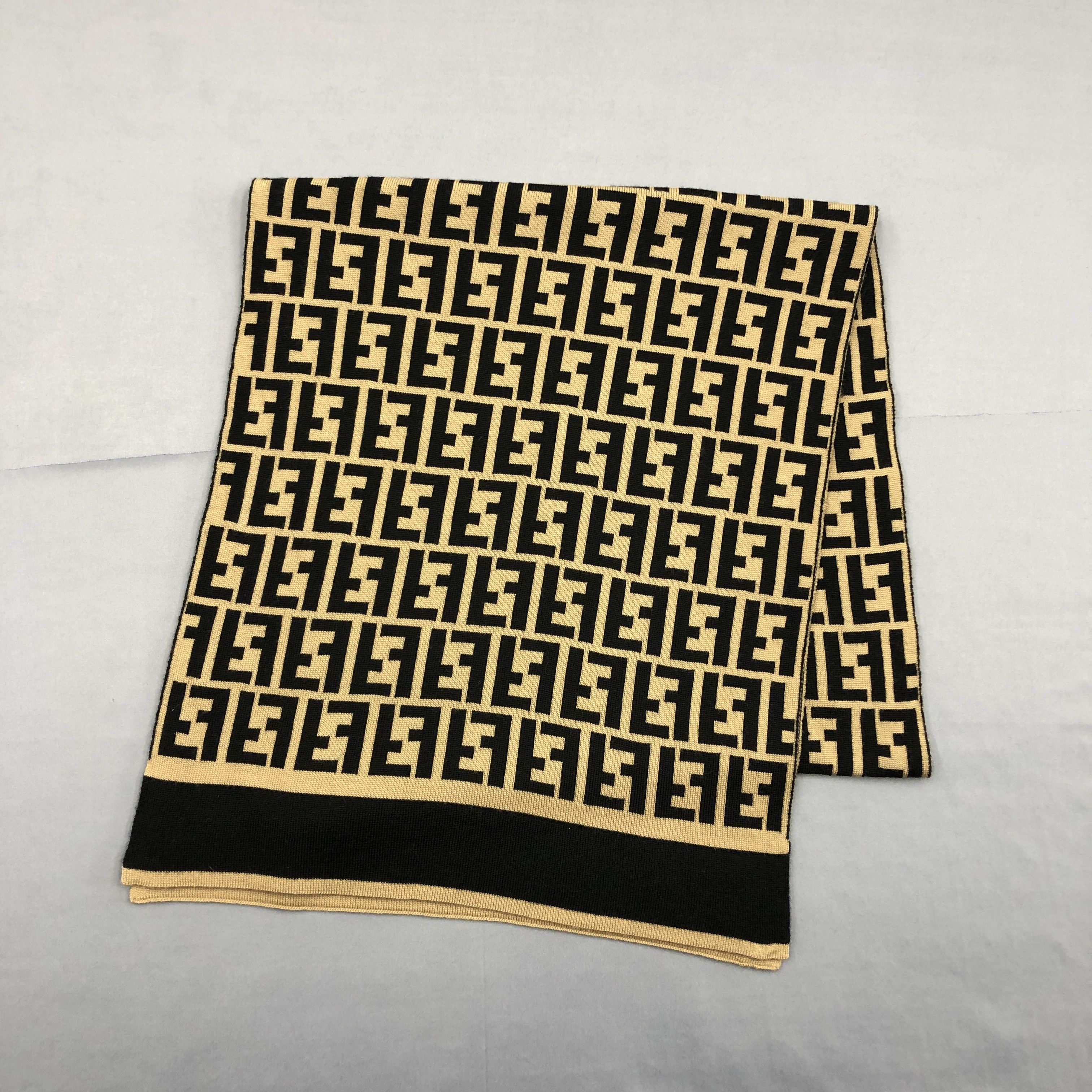 Fendi × Vintage Vintage Fendi Scarf Fendi Zucca FF Monogram Long Scarves Size ONE SIZE - 5 Thumbnail
