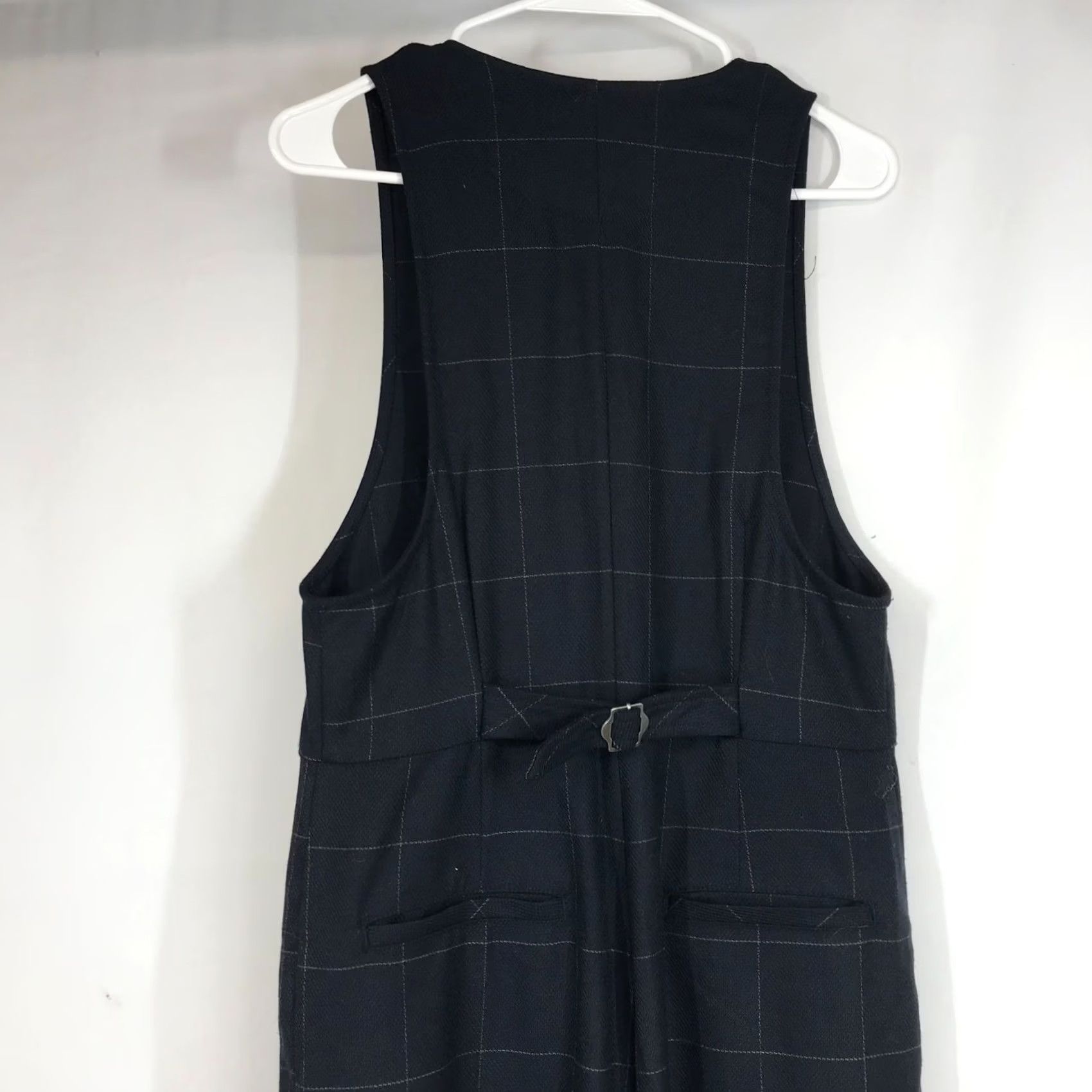 Free People FREE PEOPLE WOMEN'S One-Piece Jumpsuit BLACK Sleeveless Button Pleated Pockets 6 Size 28" / US 6 / IT 42 - 5 Thumbnail