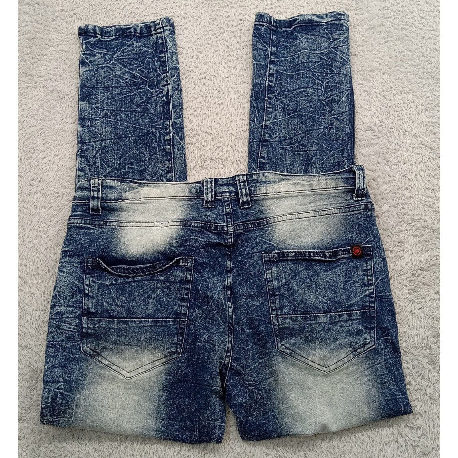 Mecca Mecca Jeans 36 X 30 Men's Stretch Fit Biker Denim Streetwear Size US 36 / EU 52 - 4 Thumbnail