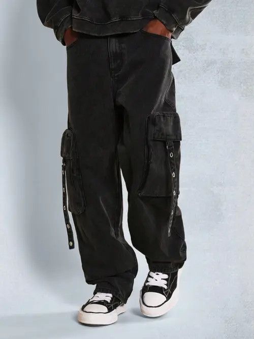 Japanese Brand y2k baggy cargo hiphop Faded pants Size US 32 / EU 48 - 1 Thumbnail