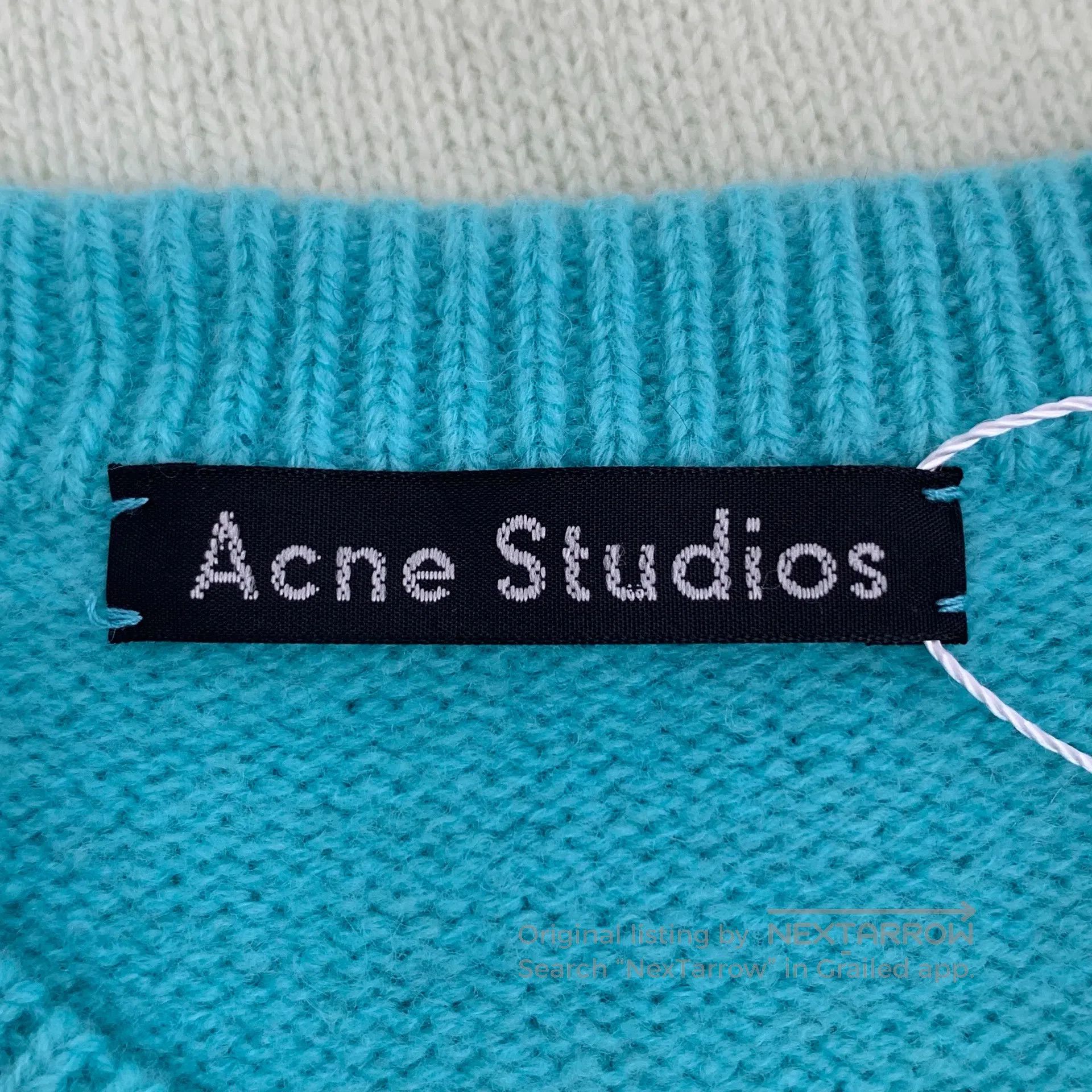 Acne Studios Acne Studios Color Block Stripe Smile Embroidered Merino W Size S / US 4 / IT 40 - 6 Thumbnail