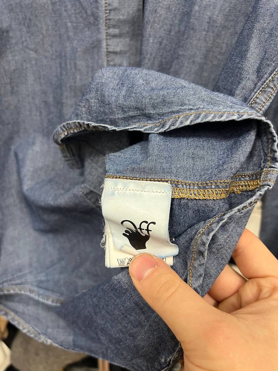 Off-White Off White Staff Garment Hype Logo Shirt Button Up Size US XS / EU 42 / 0 - 14 Thumbnail
