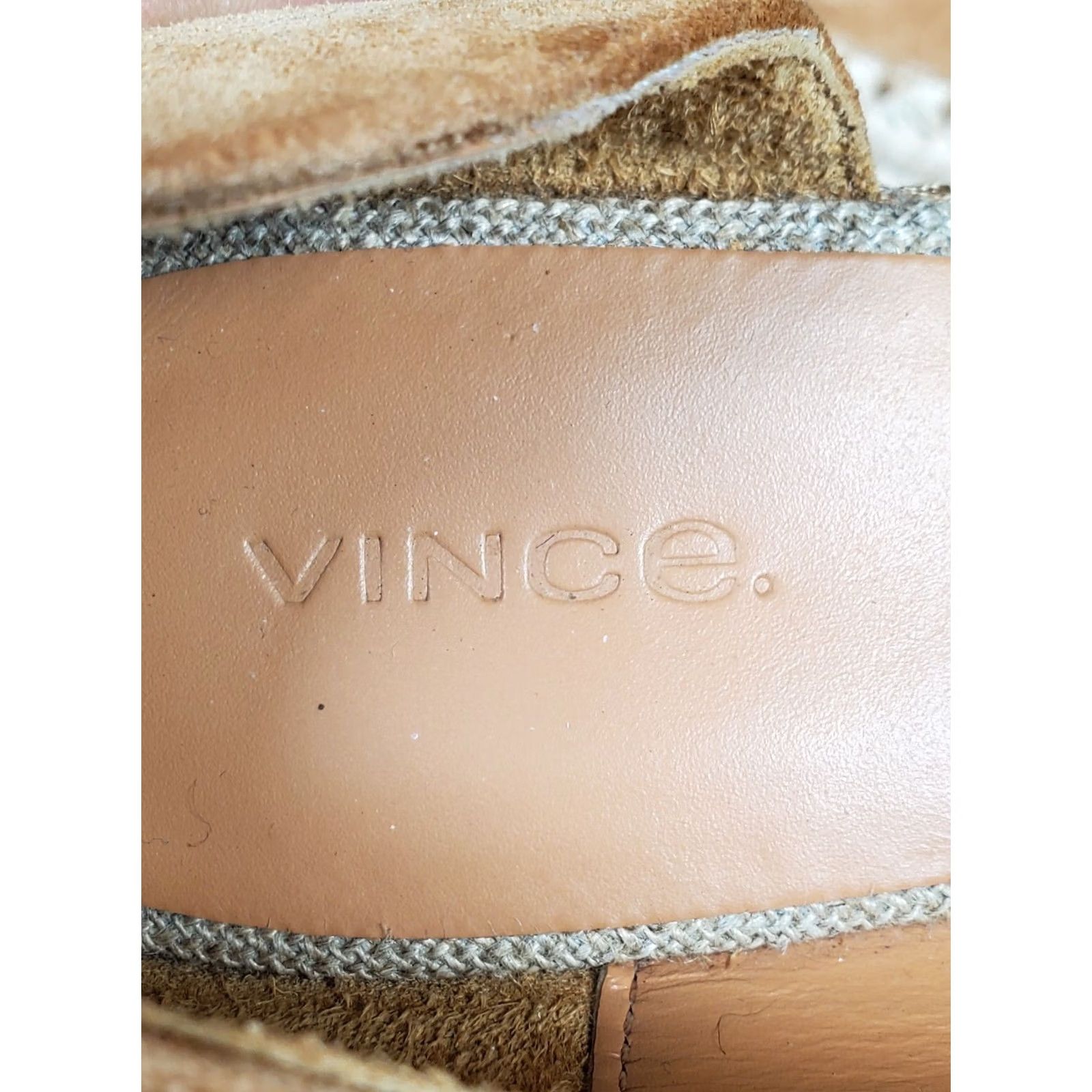 Vince Vince Sonora Peep Toe Espadrille Wedge Sandals Brown Suede Women's US 8.5 M Size US 9 / IT 39 - 7 Thumbnail