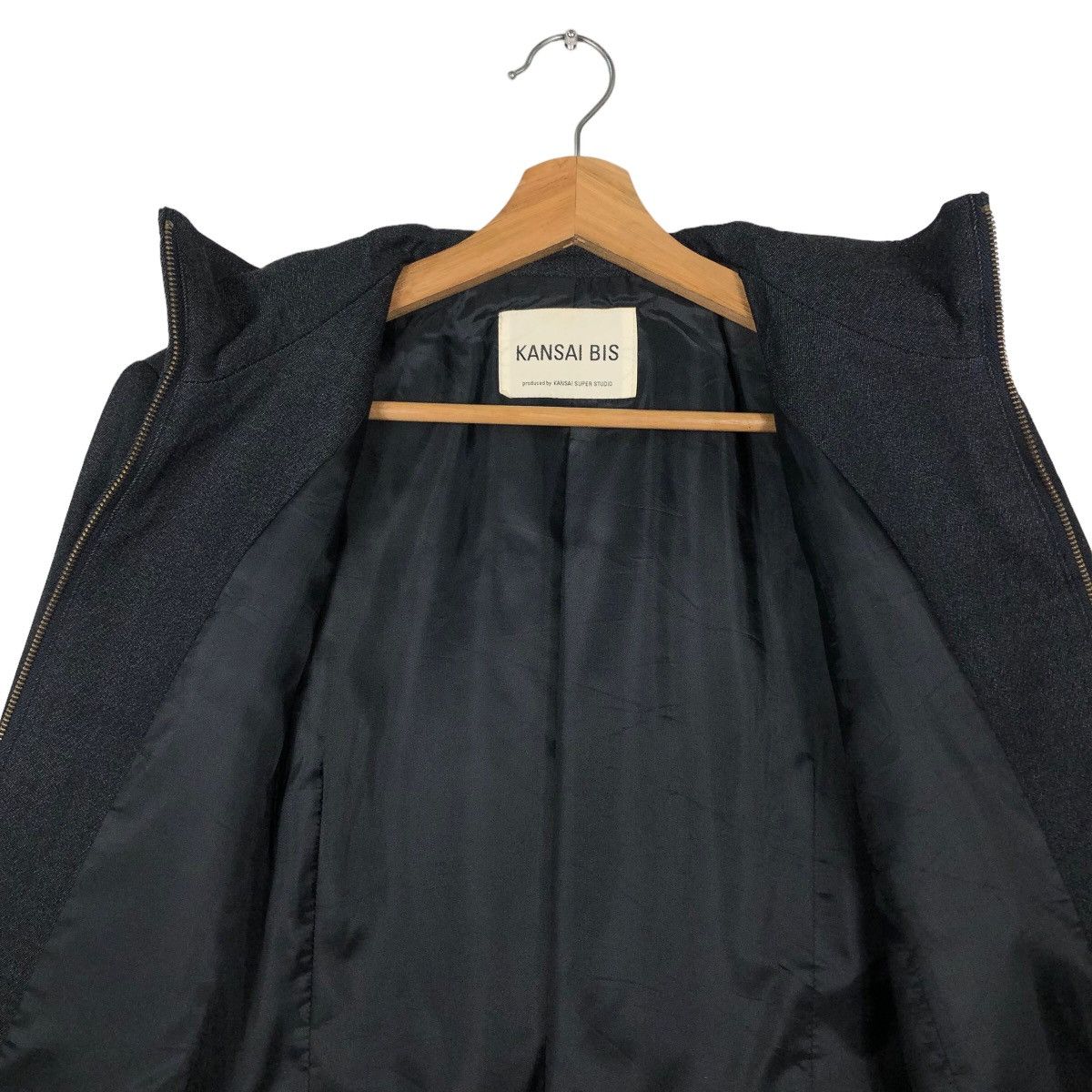 Issey Miyake 🔥Rich Black Zipper Jacket Kansai Bis Issey Miyake Size US M / EU 48-50 / 2 - 12 Thumbnail