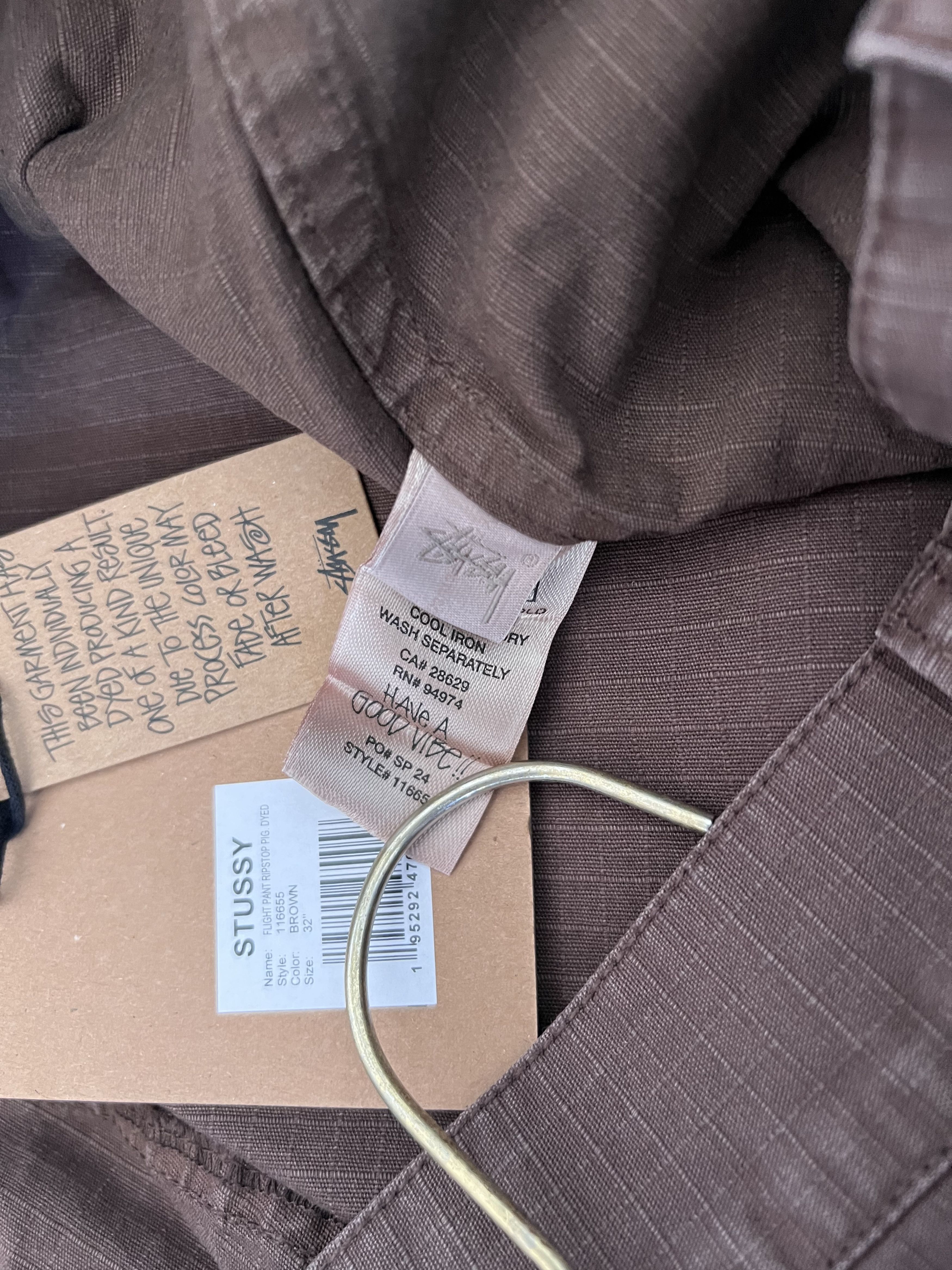 Stussy Stussy Ripstop Flight Pants in Pigment Dyed Brown Size US 32 / EU 48 - 8 Thumbnail