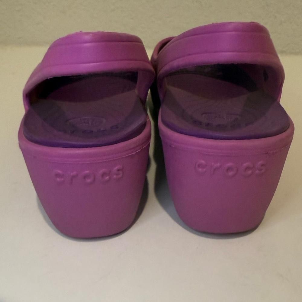 Crocs CROCS Mabyn Mini Wedge Sandals Wild Orchid Purple Size 10 Size US 10 / IT 40 - 7 Thumbnail