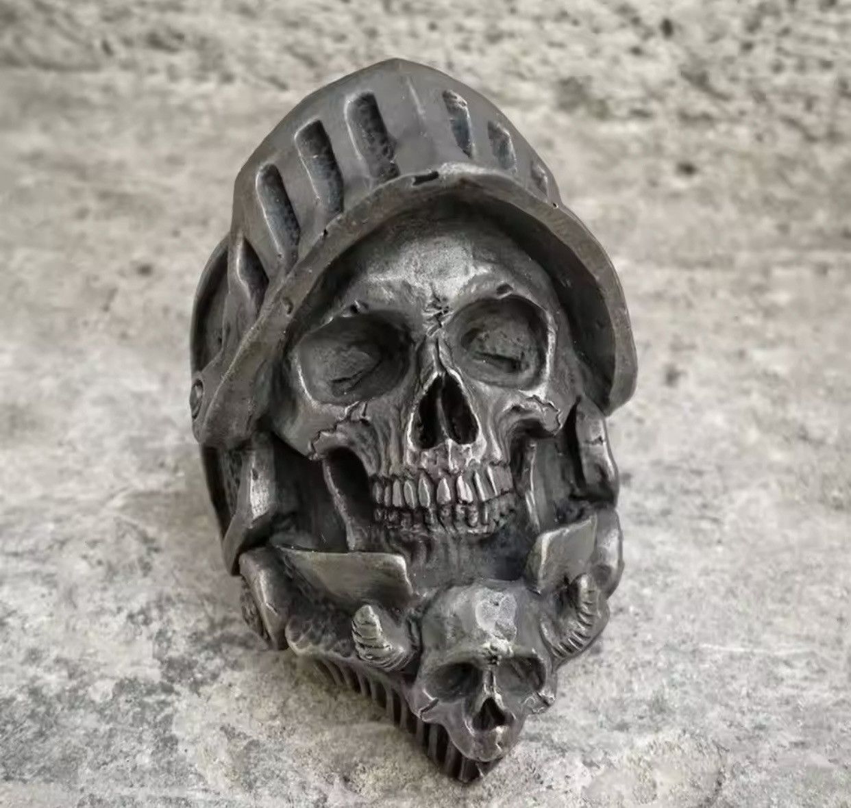Jewelry Death Knight Skull Ring Size ONE SIZE - 1 Thumbnail