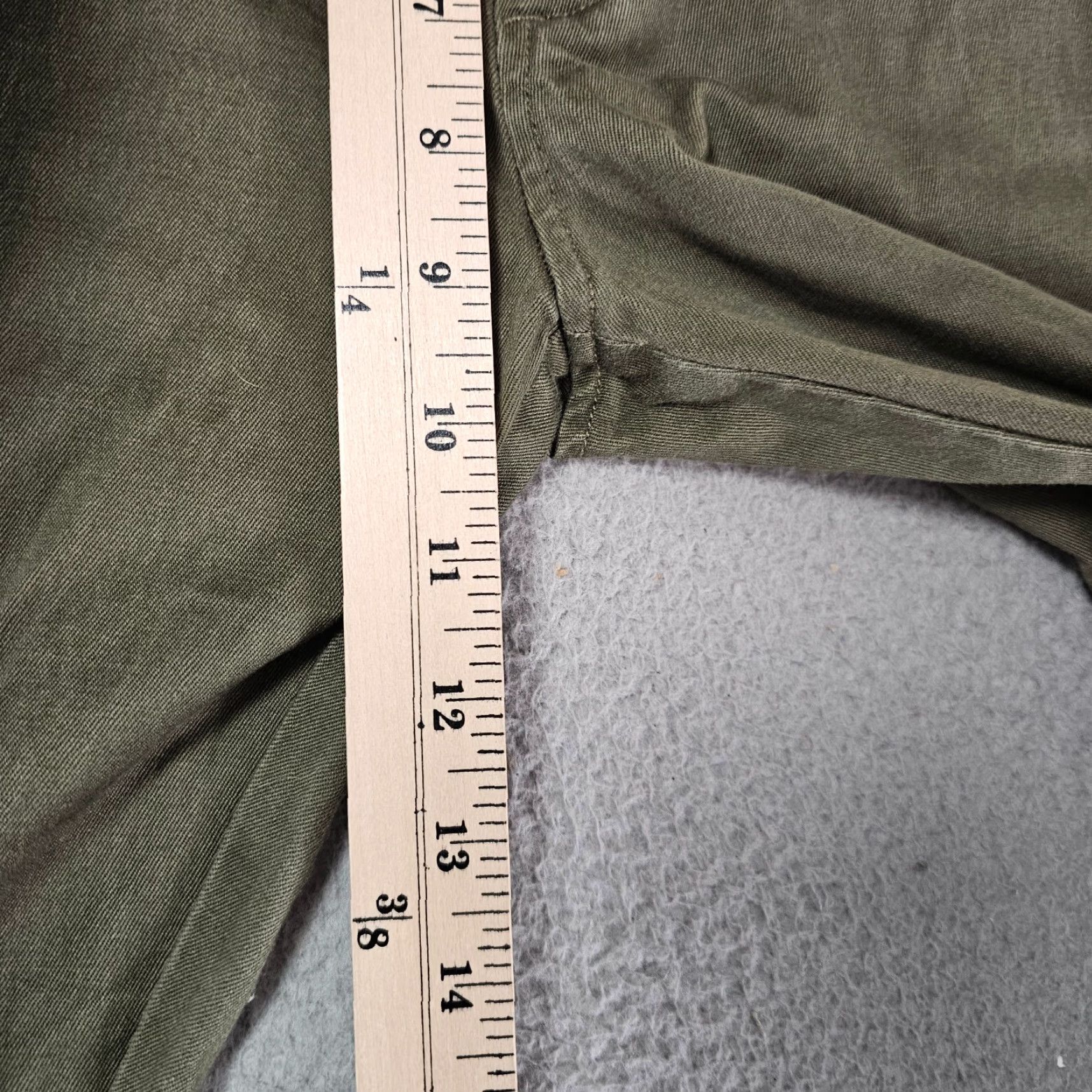 J.Crew J.CREW 484 Slim Straight Stretch Chino Pants Mens 32x32 Green Cotton Blend Front Flat Closure Button Zip Casual Preppy 32 Regular Men’s Green Pants Size US 32 / EU 48 - 5 Thumbnail