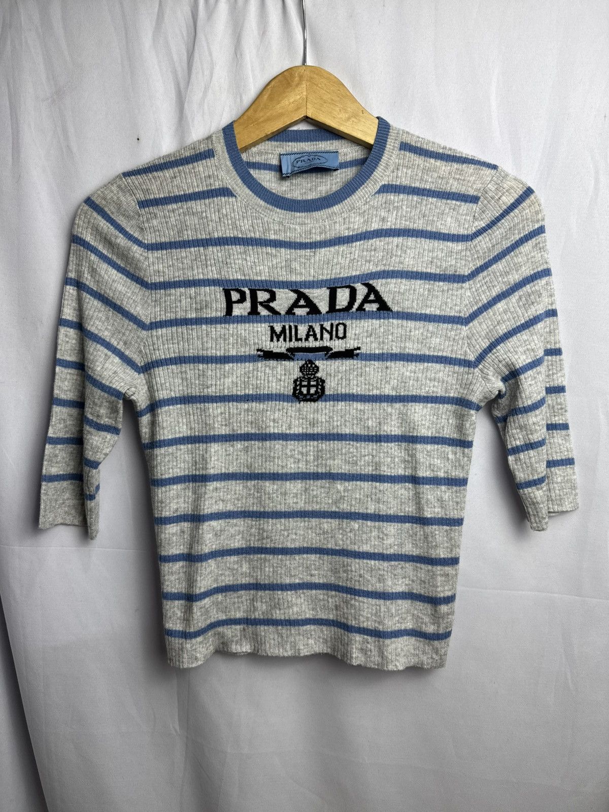 Prada Prada Stripe Top Knit Size S / US 4 / IT 40 - 2 Thumbnail