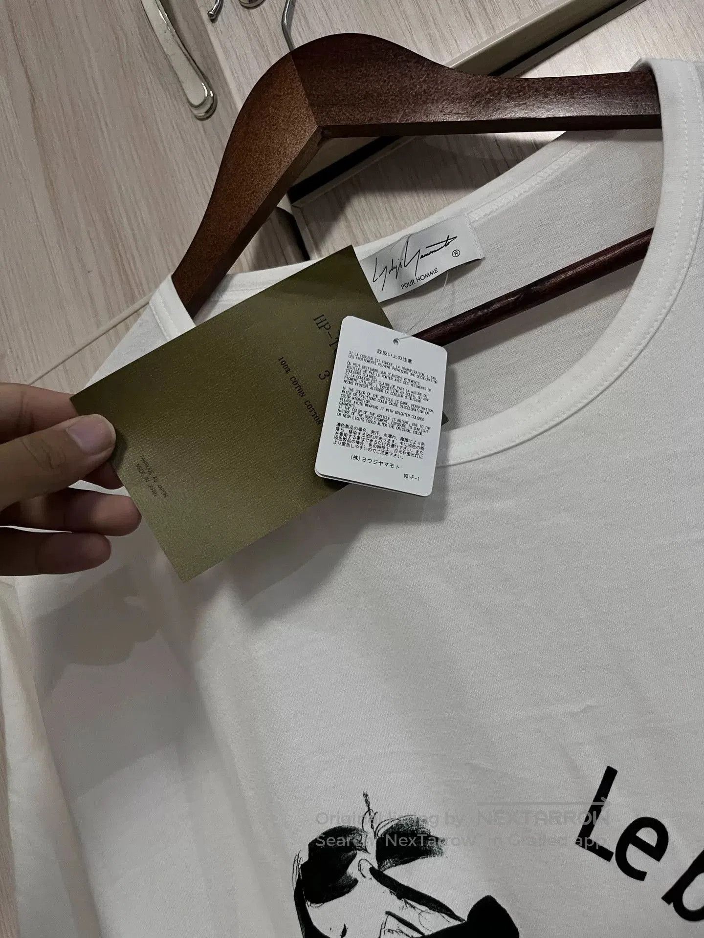 Yohji Yamamoto Yohji Yamamoto Printed White T-shirt. Size US L / EU 52-54 / 3 - 2 Thumbnail