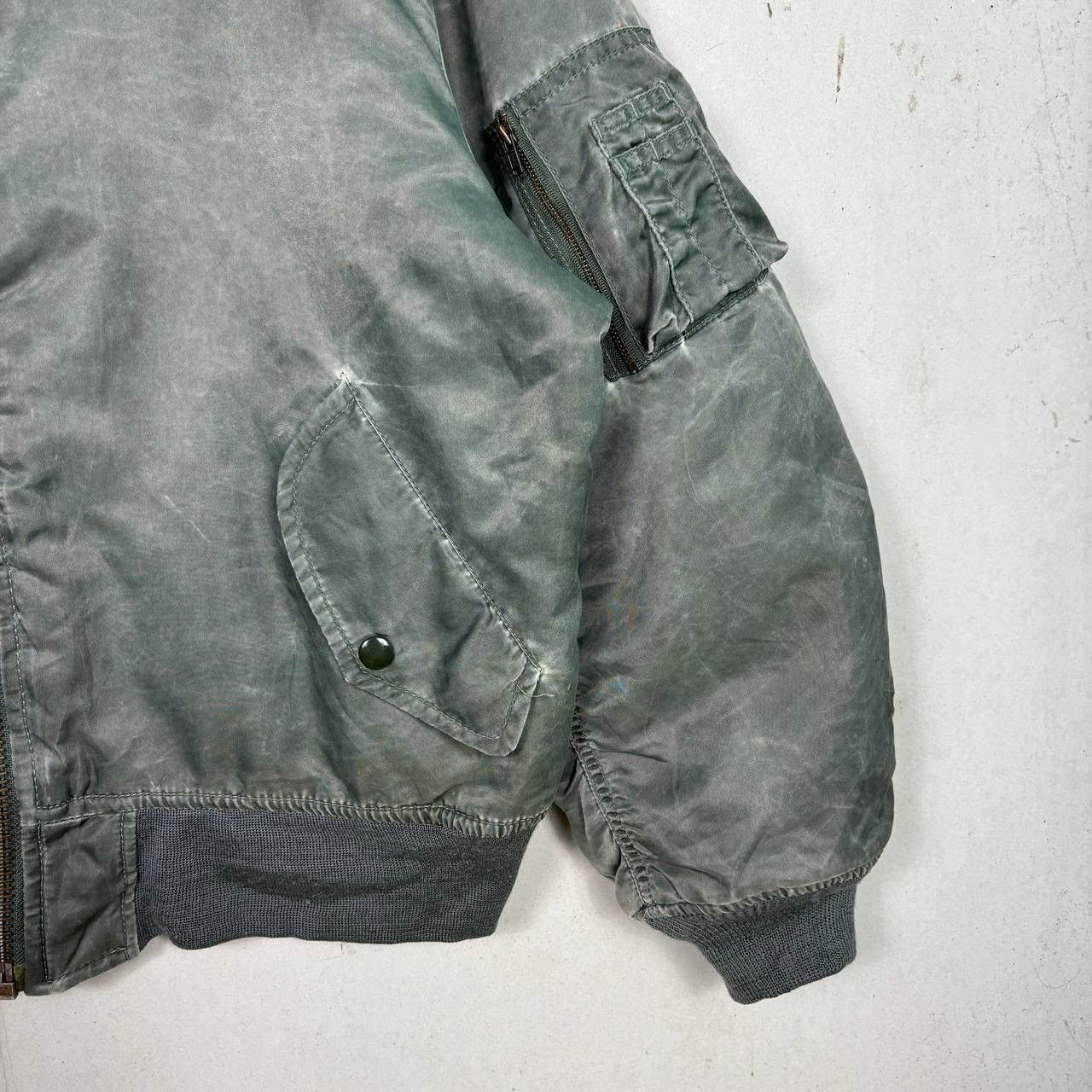 Other Vintage MA-1 Flight Jacket Bomber Grey Size US M / EU 48-50 / 2 - 7 Thumbnail
