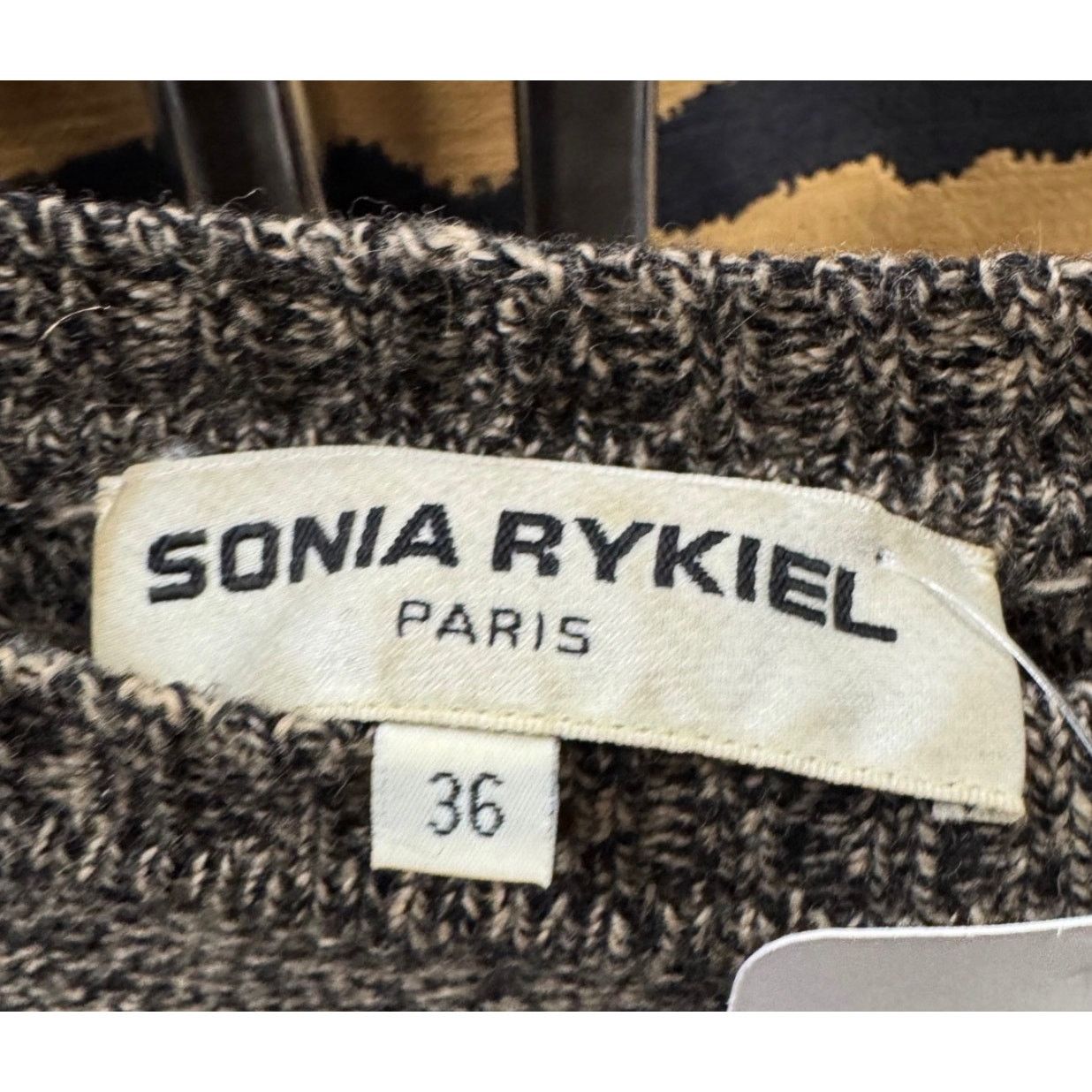 Sonia Rykiel Sonia Rykiel Brown Crystal Wool Cashmere Sweater Sz.36 Size XS / US 0-2 / IT 36-38 - 6 Thumbnail