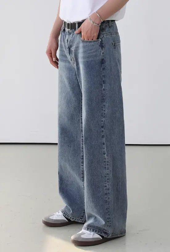 Japanese Brand Hayama x Hori Blue vintage washed casual loose trendy jeans Size US 32 / EU 48 - 3 Thumbnail