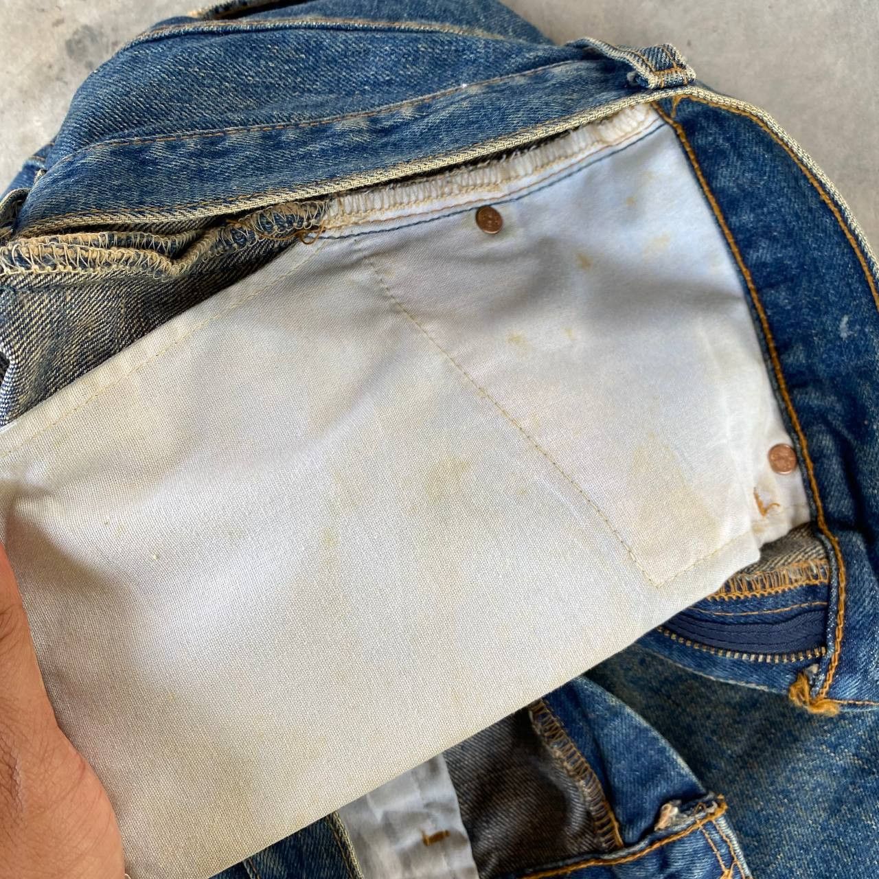 Levi's Vintage Clothing VINTAGE 00S LEVIS 505 BLUE RUSTY WASH W29X30"(J09-04) Size US 29 - 9 Thumbnail