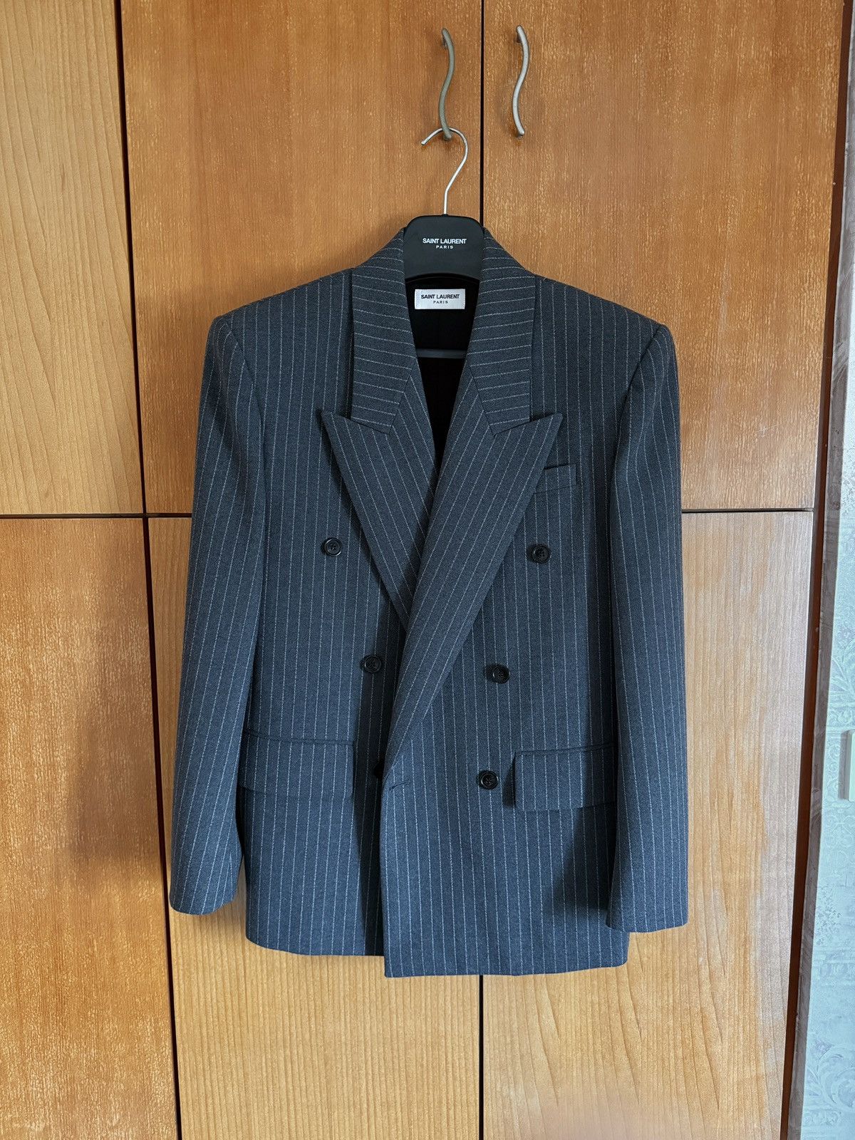 Saint Laurent Paris FW24 Double Breasted Blazer Size 46R - 2 Thumbnail