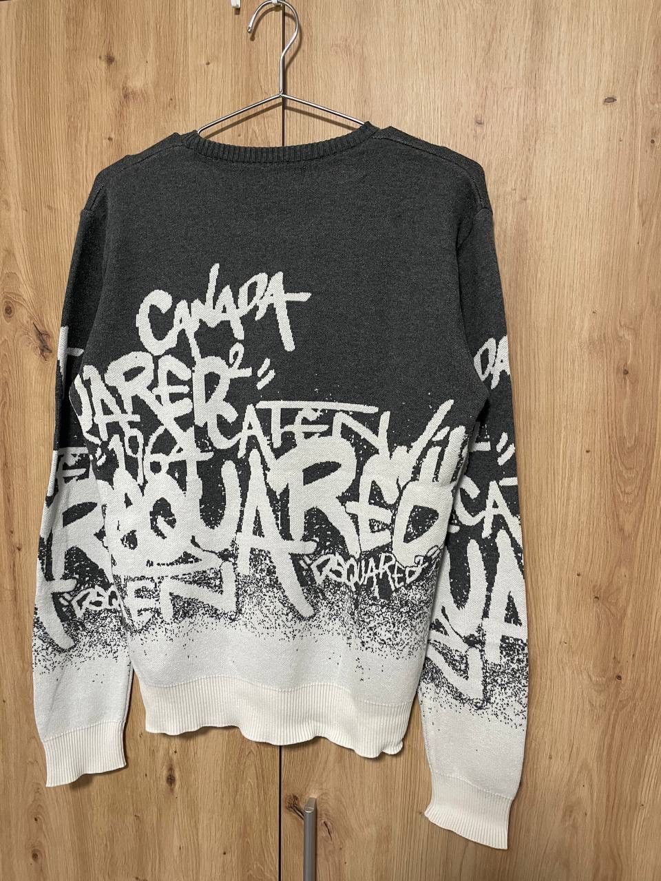 Dsquared2 DSQURED2 OVERPRINTED GRAFFITI RARE SWEATER/ SWEATSHIRT Size US S / EU 44-46 / 1 - 9 Thumbnail