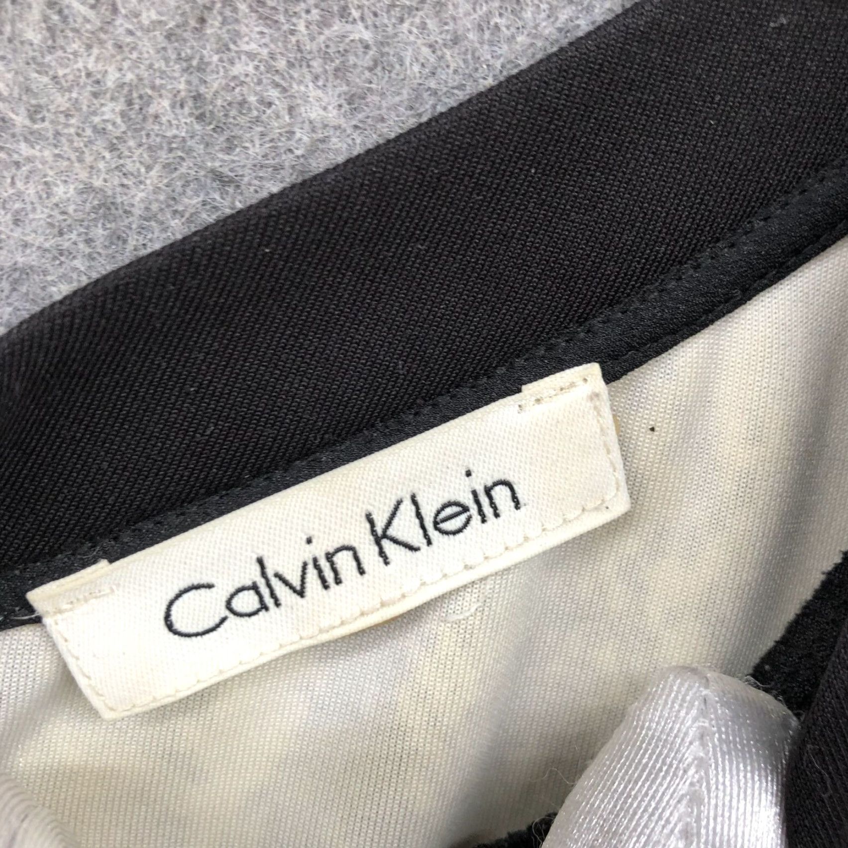 Calvin Klein Calvin Klein Animal Print Top Womens 2X Short Sleeve Crewneck Black Ivory Size XXL / US 16-18 / IT 52-54 - 5 Thumbnail