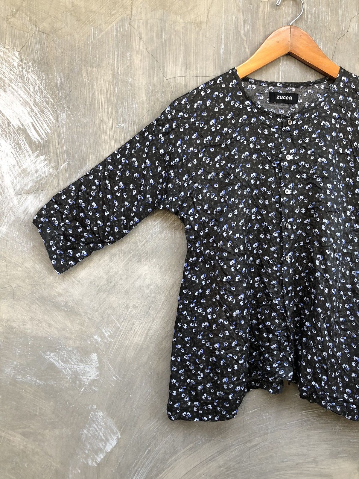 Issey Miyake Issey Miyake Zucca Flower Pattern Blouse Size M / US 6-8 / IT 42-44 - 4 Thumbnail