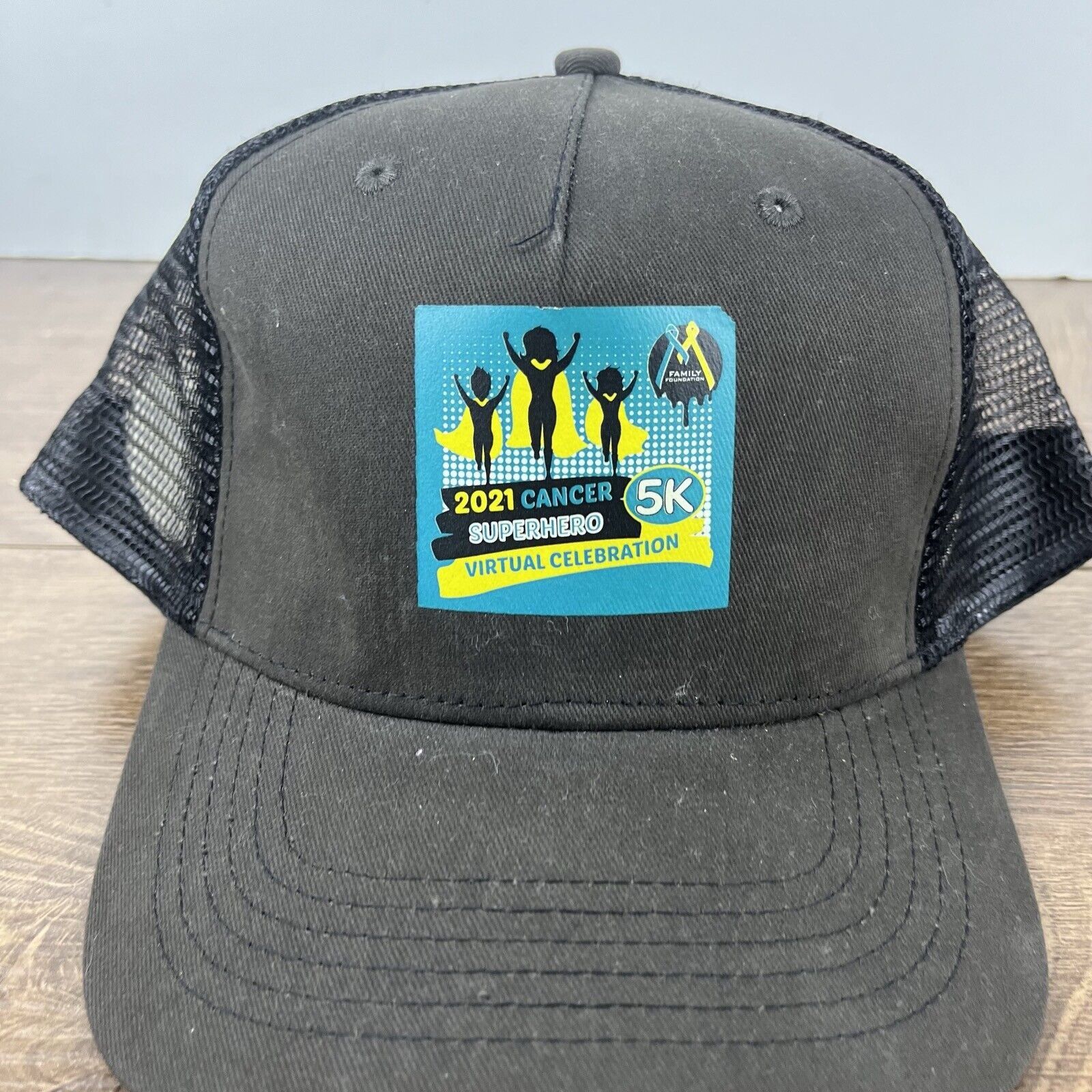 Other 2021 Cancer Superhero 5K Hat Snapback Hat Gray Adjustable Ha Size ONE SIZE - 6 Thumbnail