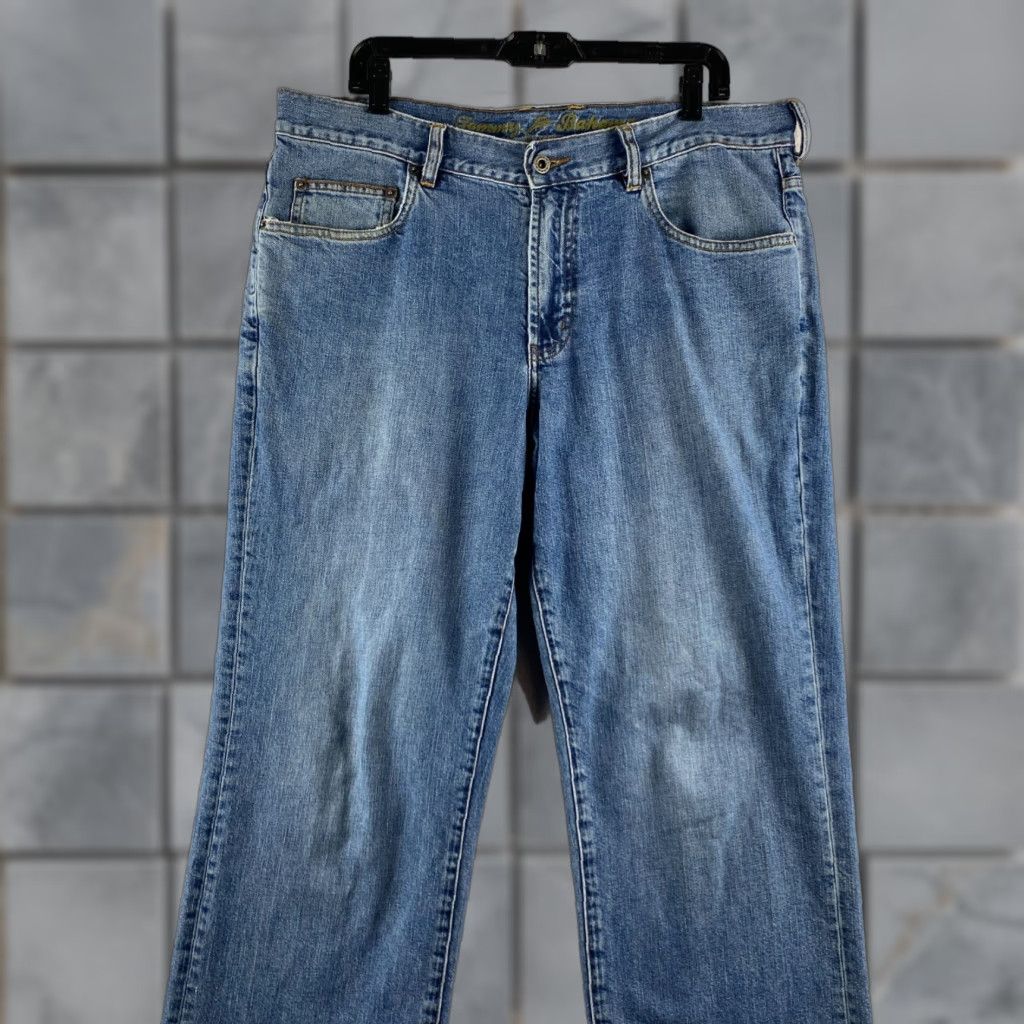 Tommy Bahama Tommy Bahama Jeans Mens 36 Blue Classic Fit Straight Distressed Denim Jeans Size US 36 / EU 52 - 1 Thumbnail