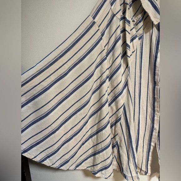 Free People Free People Striped Oversized Button-Up Tunic – Size S Size S / US 4 / IT 40 - 6 Thumbnail