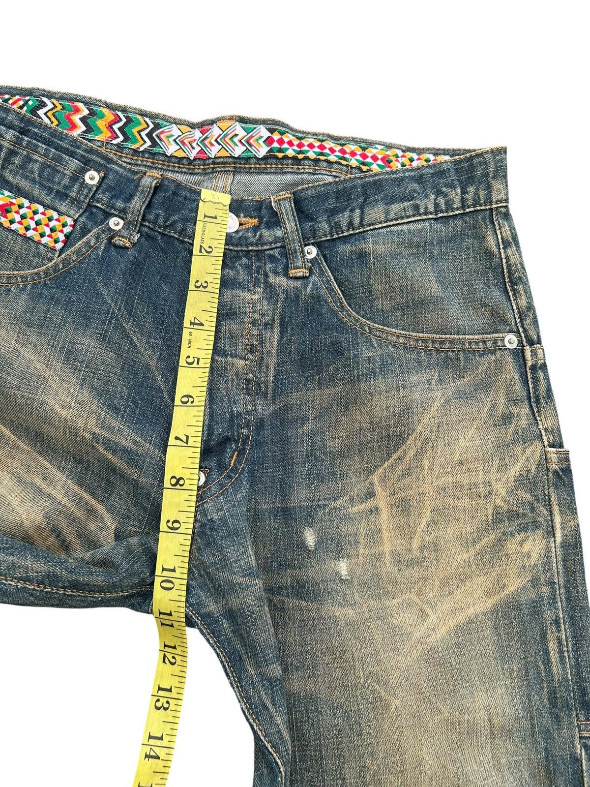 Kapital Japanese Brand Swagger Rusty Mudwash Buckle Back Denim Jeans Size US 32 / EU 48 - 21 Thumbnail