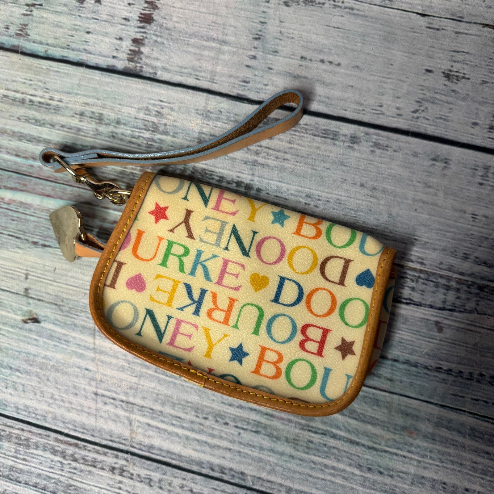 Dooney & Bourke Dooney & Bourke Rainbow Logo Wristlet Bag Vintage Monogram Size ONE SIZE - 2 Thumbnail