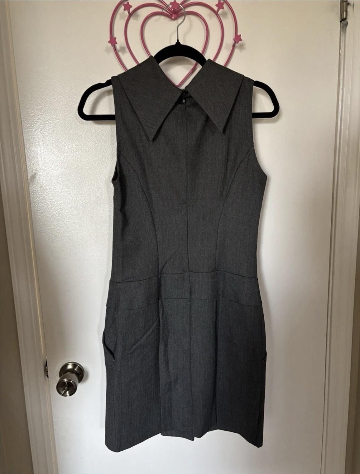 United Colors Of Benetton | STILE BENETTON | Elegant Gray Sleeveless Dress Size S / US 4 / IT 40 - 6 Thumbnail