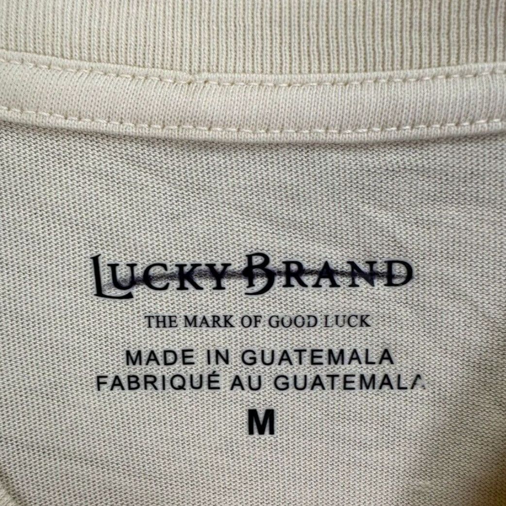 Lucky Brand Lucky Brand Shirt Womens Medium M Beige The Mark Of Good Luck Tee Graphic NEW Shirt Women Medium Beige Graphic Print 90s Preppy Mens? (no gender) Size M / US 6-8 / IT 42-44 - 3 Thumbnail