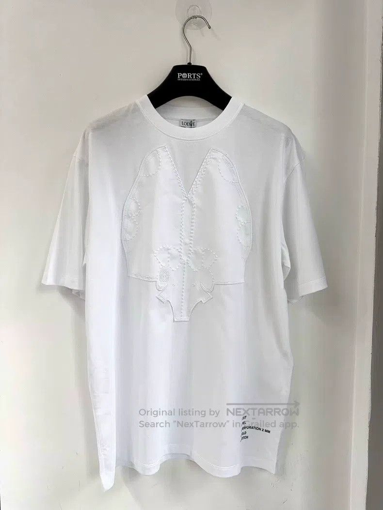 Loewe Loewe White Pure Cotton Short Sleeve T-Shirt Size XXS / US 00 / IT 34 - 1 Thumbnail