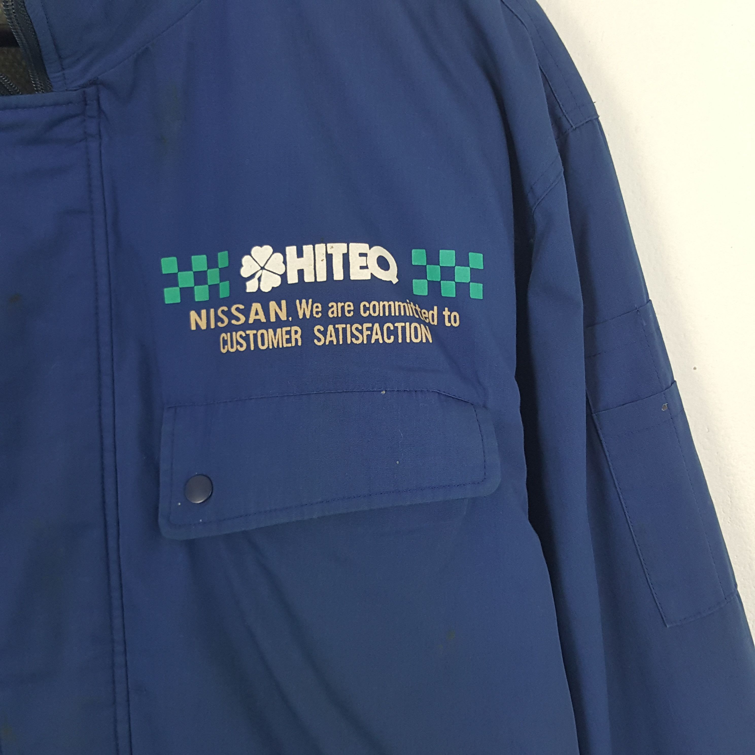Japanese Brand × Vintage Vintage Nissan Big Design Zipper Windbreaker Jacket Size US XL / EU 56 / 4 - 4 Thumbnail