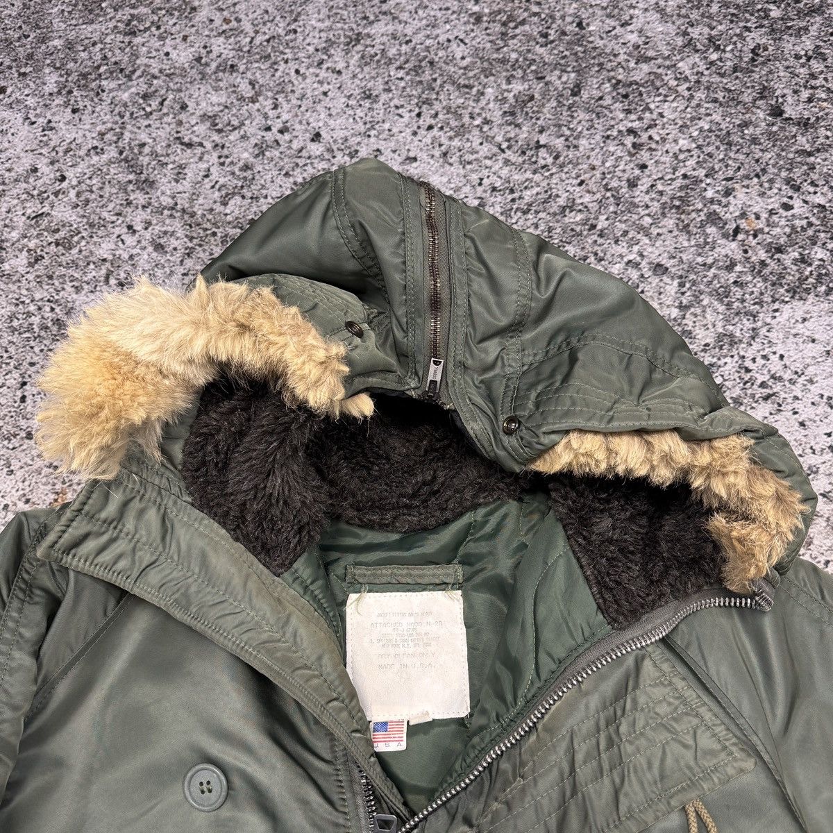 Vintage Vintage 80s USAF N-2B Heavy Flying Hooded Bomber Jacket Size US M / EU 48-50 / 2 - 5 Thumbnail