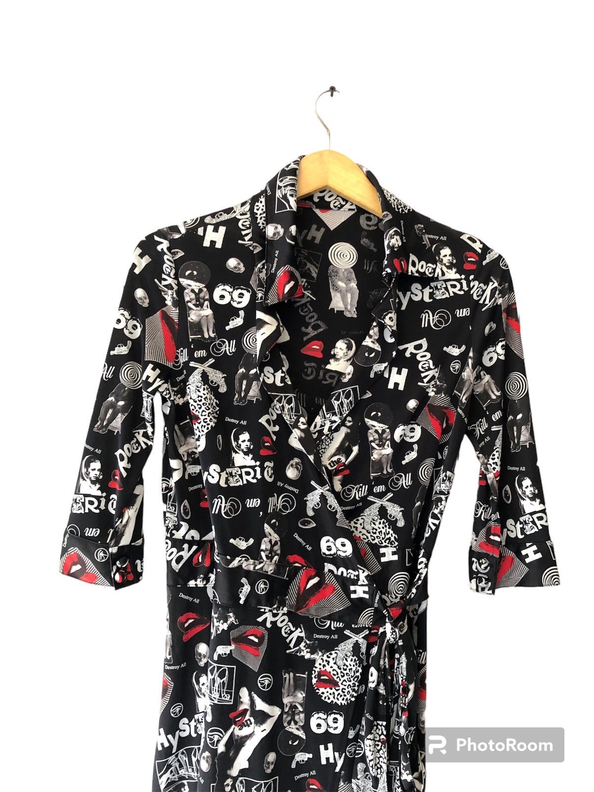 Hysteric Glamour × Japanese Brand × Le Grande Bleu (L.G.B.) 🔥RARE🔥 HYSTERIC GLAMOUR FULL PRINT KIMONO Size ONE SIZE - 3 Thumbnail