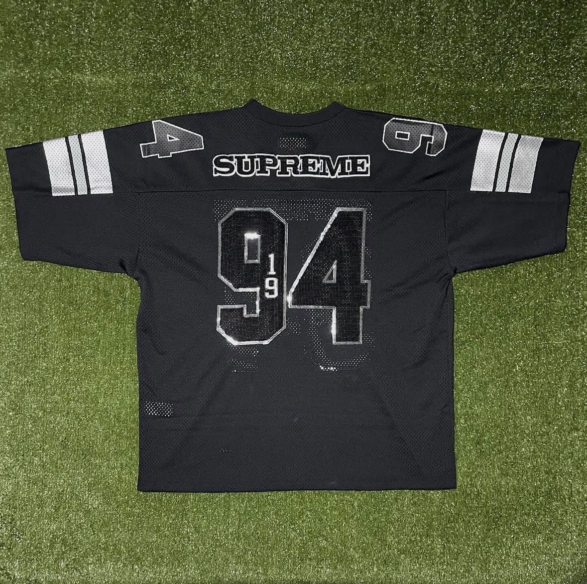Supreme Supreme Black Sequin Football Jersey Size US L / EU 52-54 / 3 - 3 Thumbnail