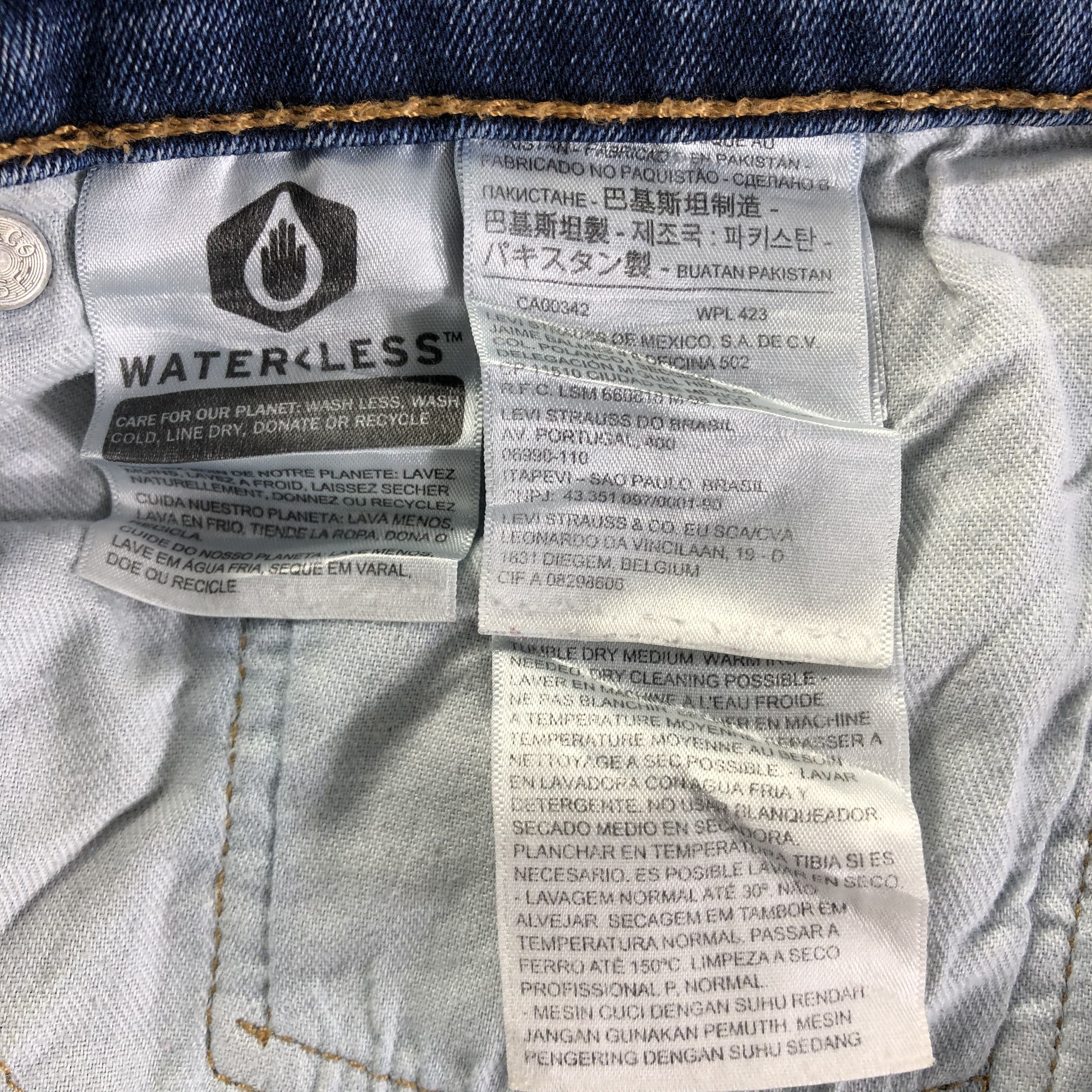 Levi's Vintage Blue Wash Levis 502 Jeans-J4337 Size US 34 / EU 50 - 10 Thumbnail