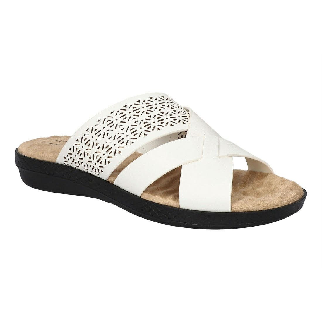 Other Easy Street Coho White Shoes Comfort Slip-On Sandals Size 7 Size US 7 / IT 37 - 1 Thumbnail