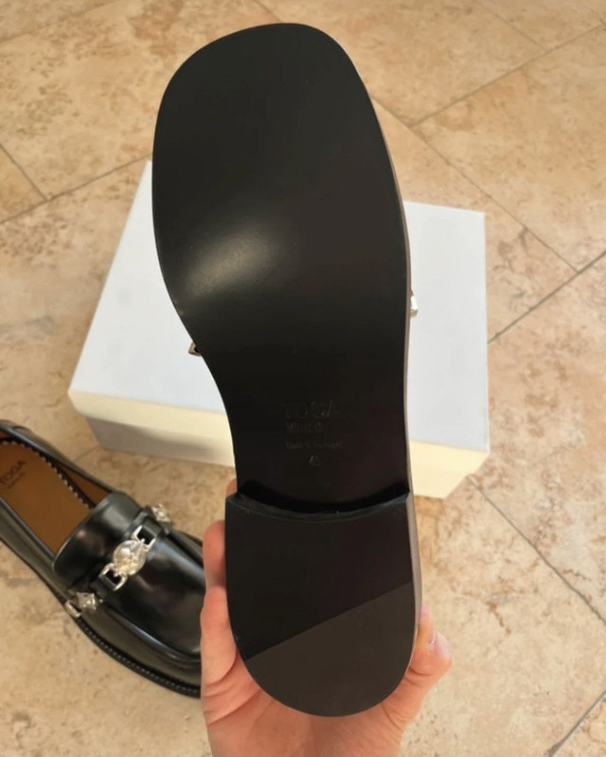 TOGA VIRILIS Toga Virilis Polished Black Loafers Size US 12 / EU 45 - 11 Thumbnail