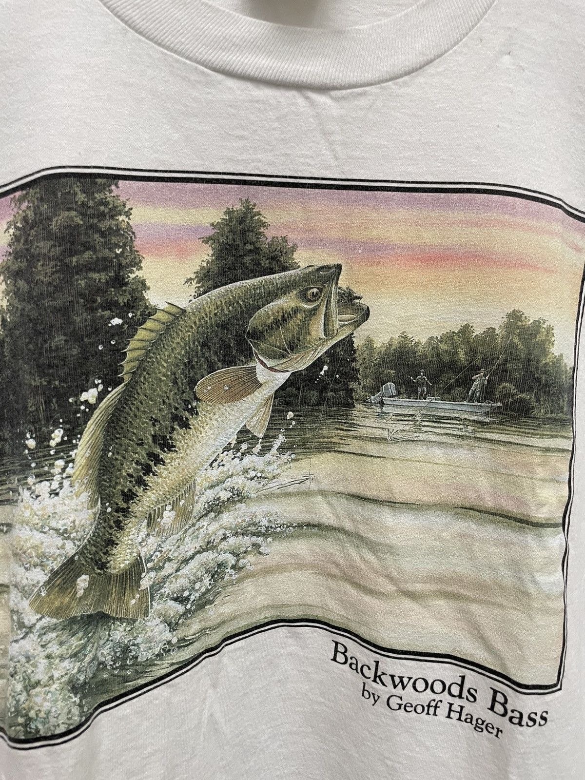 Vintage Vintage Fish Art Graphic Tee Nature Hanes Unsoundrags Size US L / EU 52-54 / 3 - 5 Thumbnail