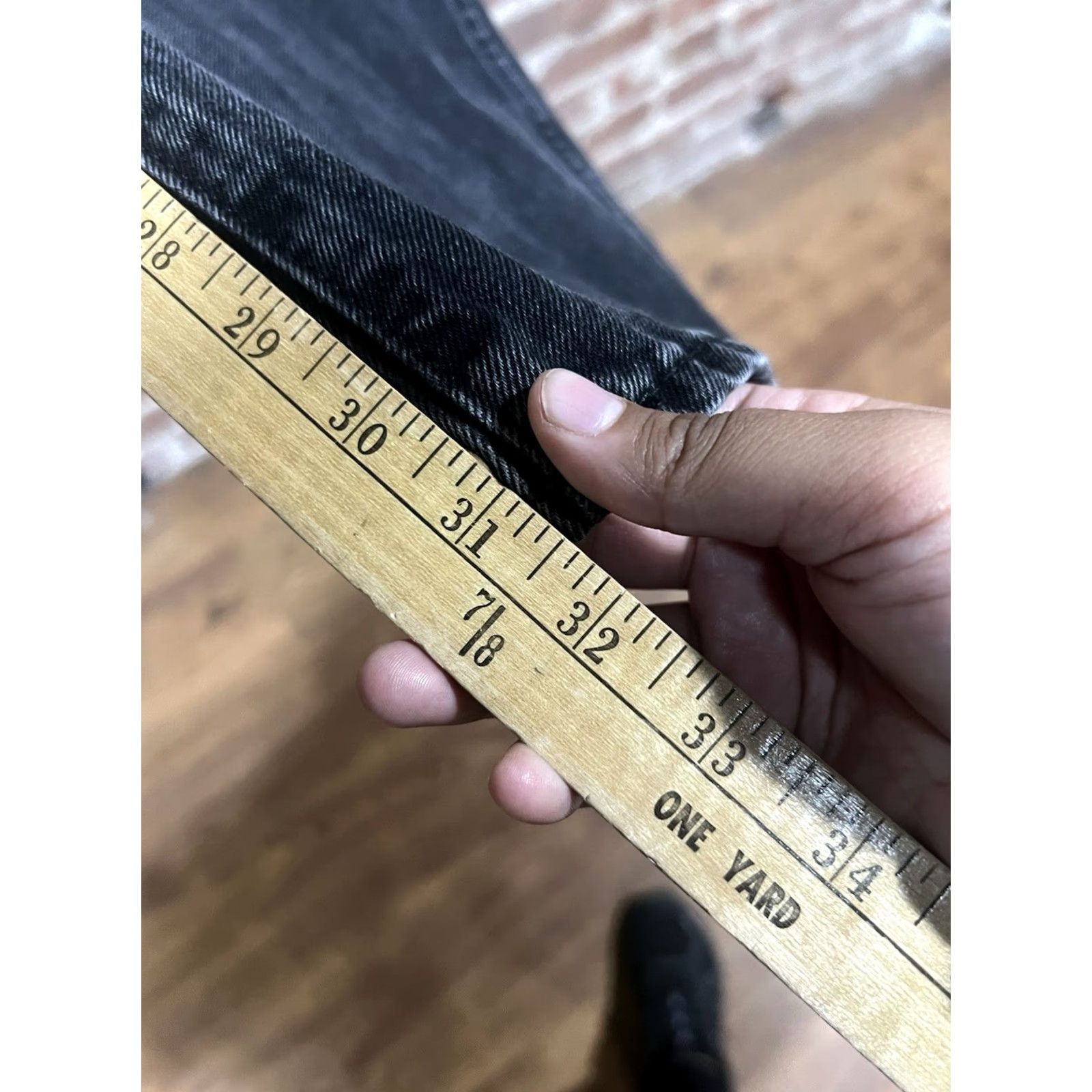 Express Express Jeans Women's 2R Black Relaxed Straight Low Rise Jeans Size 26" / US 2 / IT 38 - 4 Thumbnail