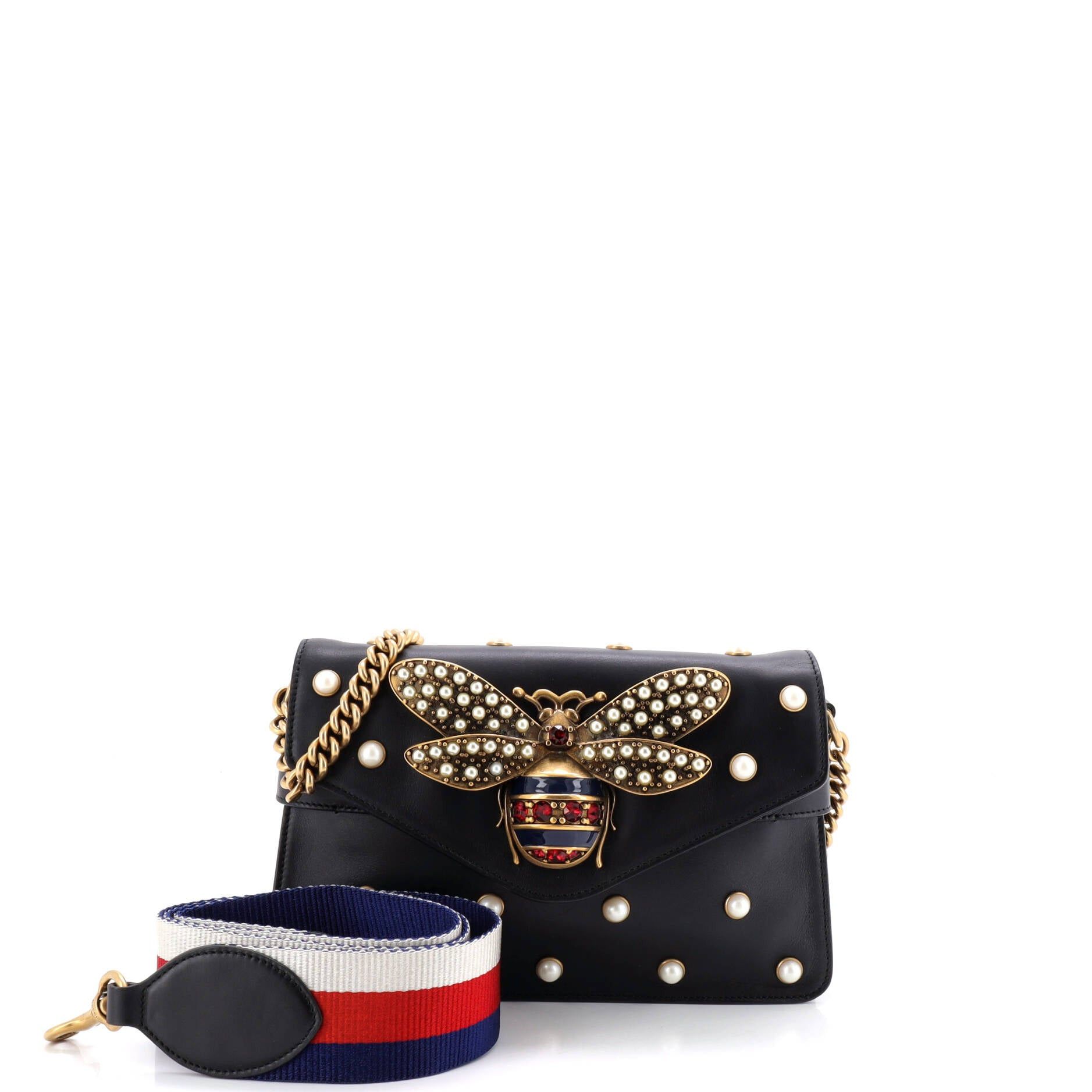 Gucci Broadway Pearly Bee Shoulder Bag Size ONE SIZE - 1 Thumbnail