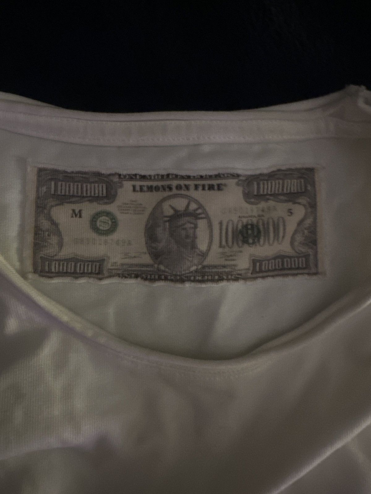 Other Lemons on fire LOF million dollar white tee Size US M / EU 48-50 / 2 - 2 Thumbnail