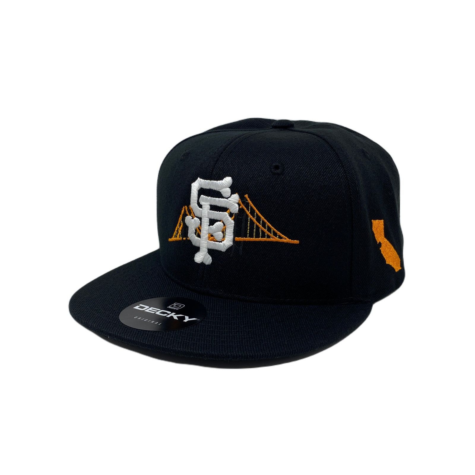 Other San Francisco Bone Bridge Snapback Hat All Black Size ONE SIZE - 2 Thumbnail