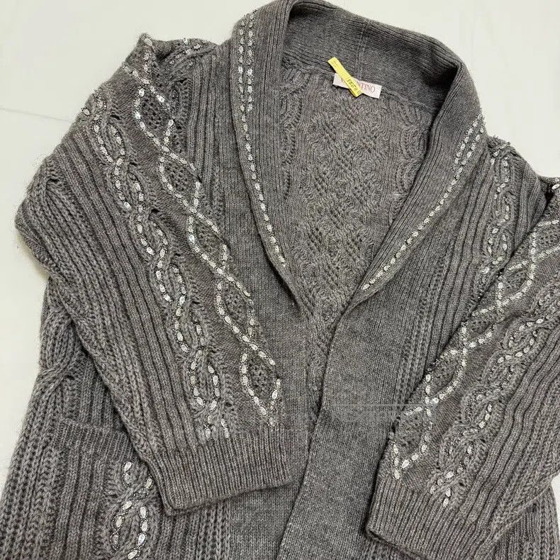 Valentino Valentino Broken diamond knit cardigan Size S / US 4 / IT 40 - 3 Thumbnail
