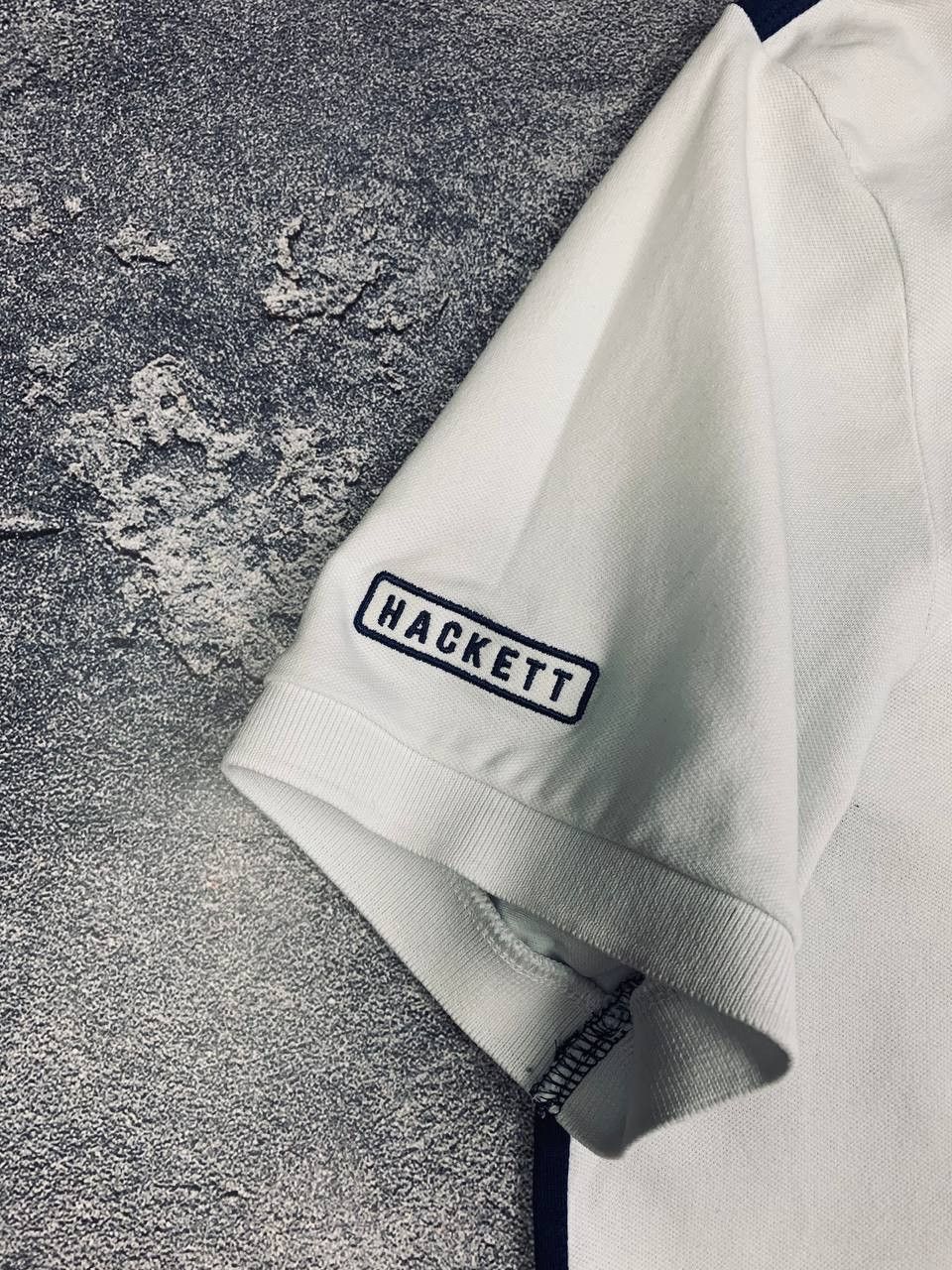 Hackett Hackett London Aston Martin Racing Polo Navy White AMR Size US L / EU 52-54 / 3 - 9 Thumbnail