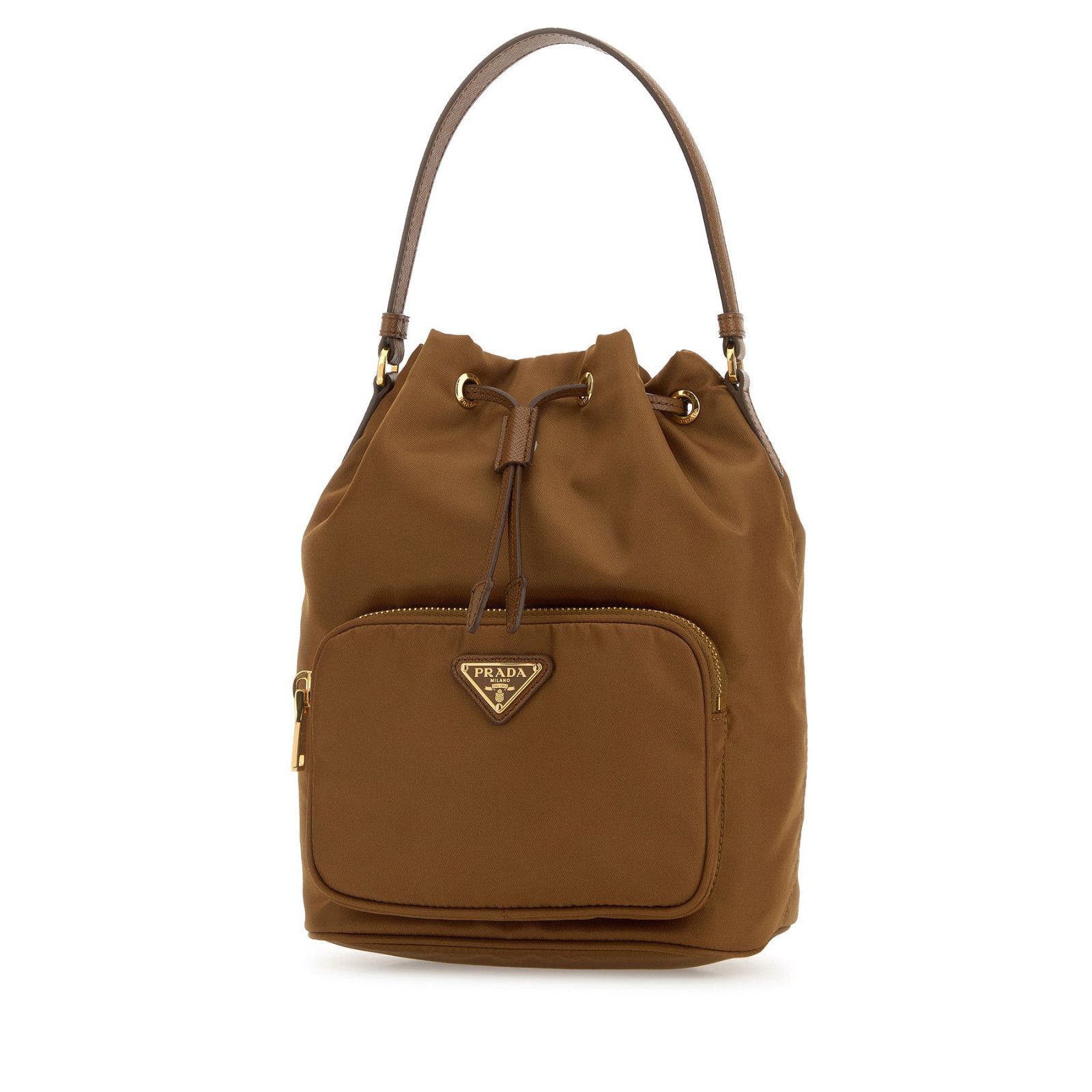 Prada PRADA Duet $1950 Brandy Nylon Bucket Bag New & Authentic Size ONE SIZE - 2 Thumbnail