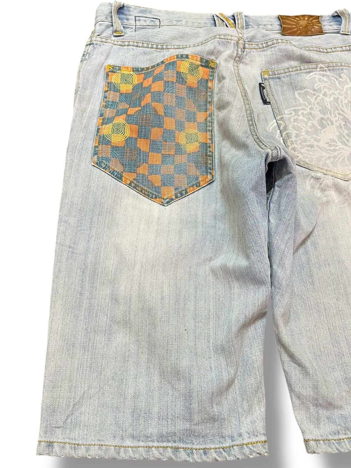 Japanese Brand Vintage Naminorita sujin Dragon Printed Distressed Denim Size US 33 - 6 Thumbnail