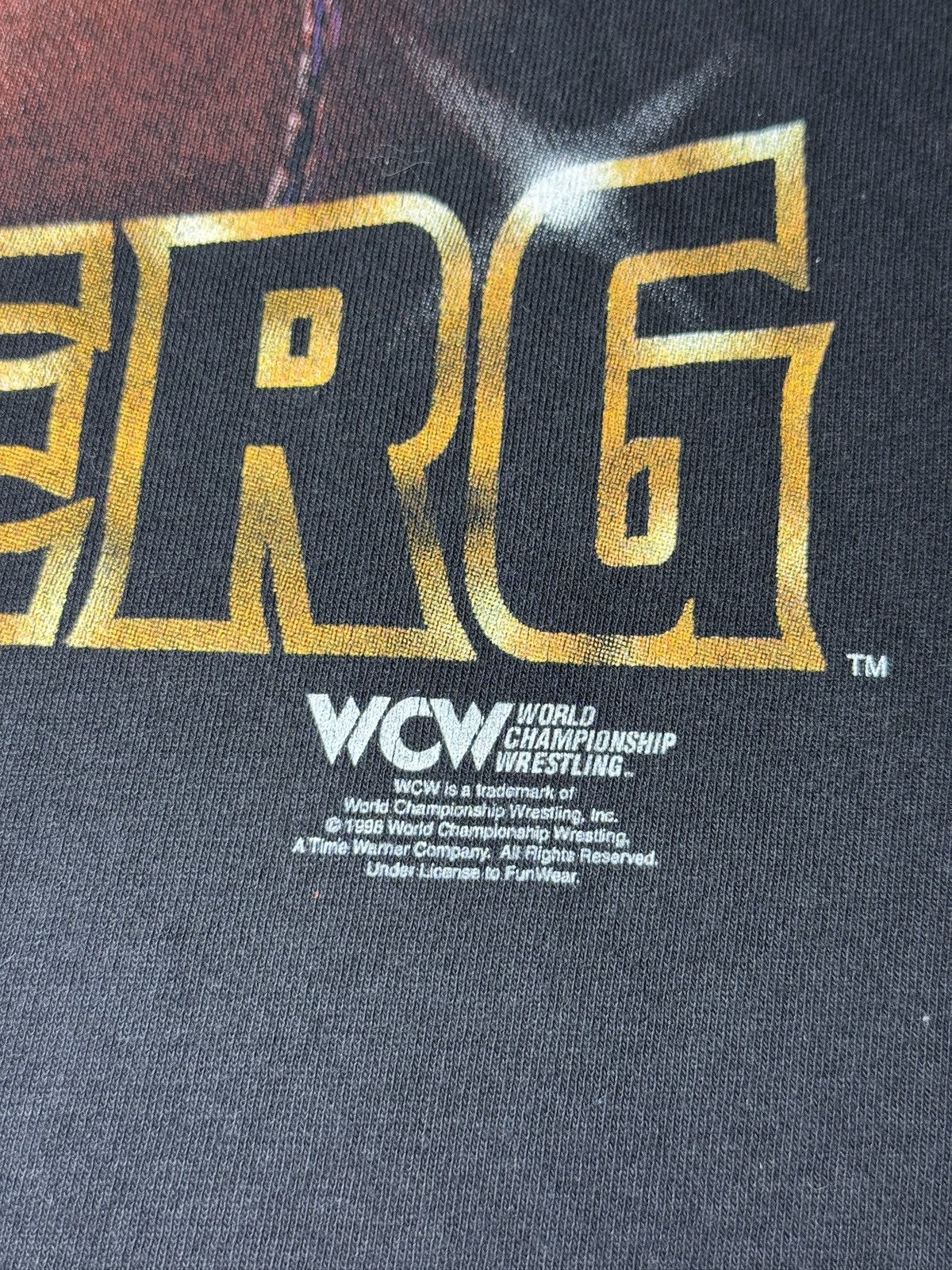 WCW/nWo Vintage 90s Goldberg WCW WWF XL Wrestling T Shirt Size US XL / EU 56 / 4 - 3 Thumbnail