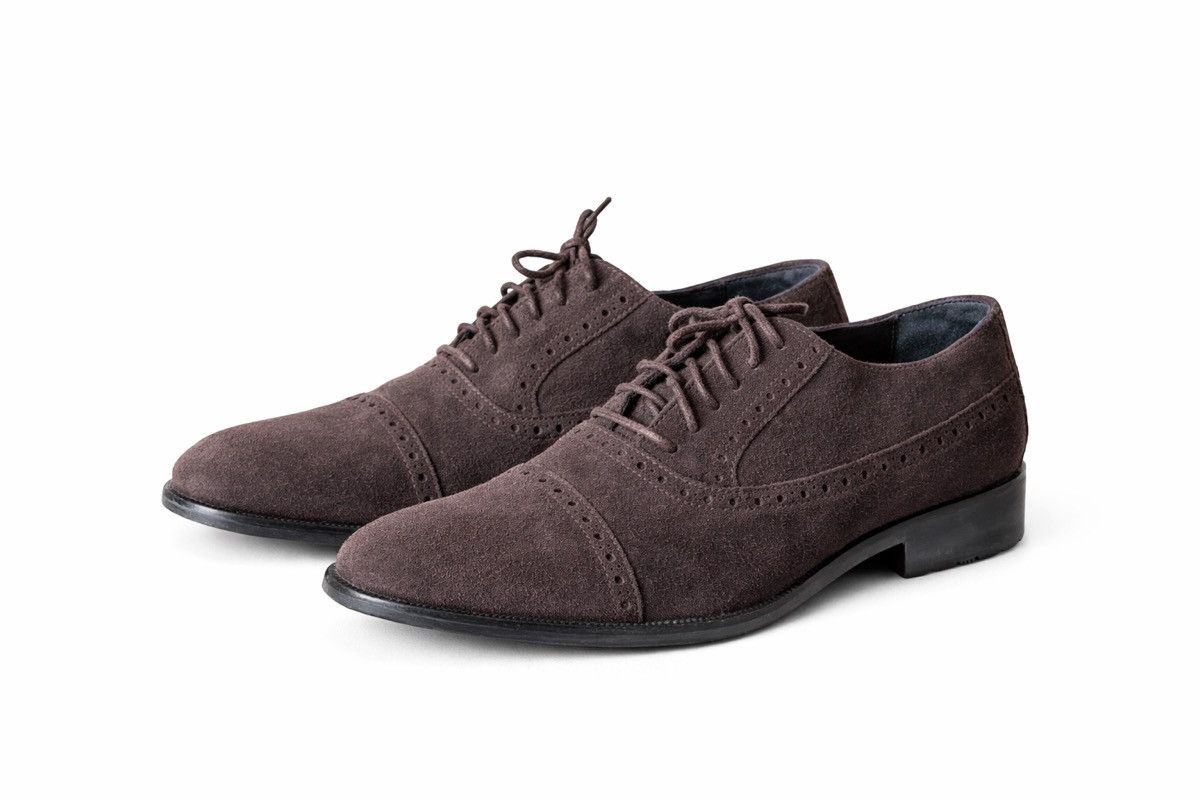 Cole Haan Cole Haan Nike Air Cap-Toe Oxford Shoes – Brown/ Size 8 Size US 8 / EU 41 - 1 Thumbnail